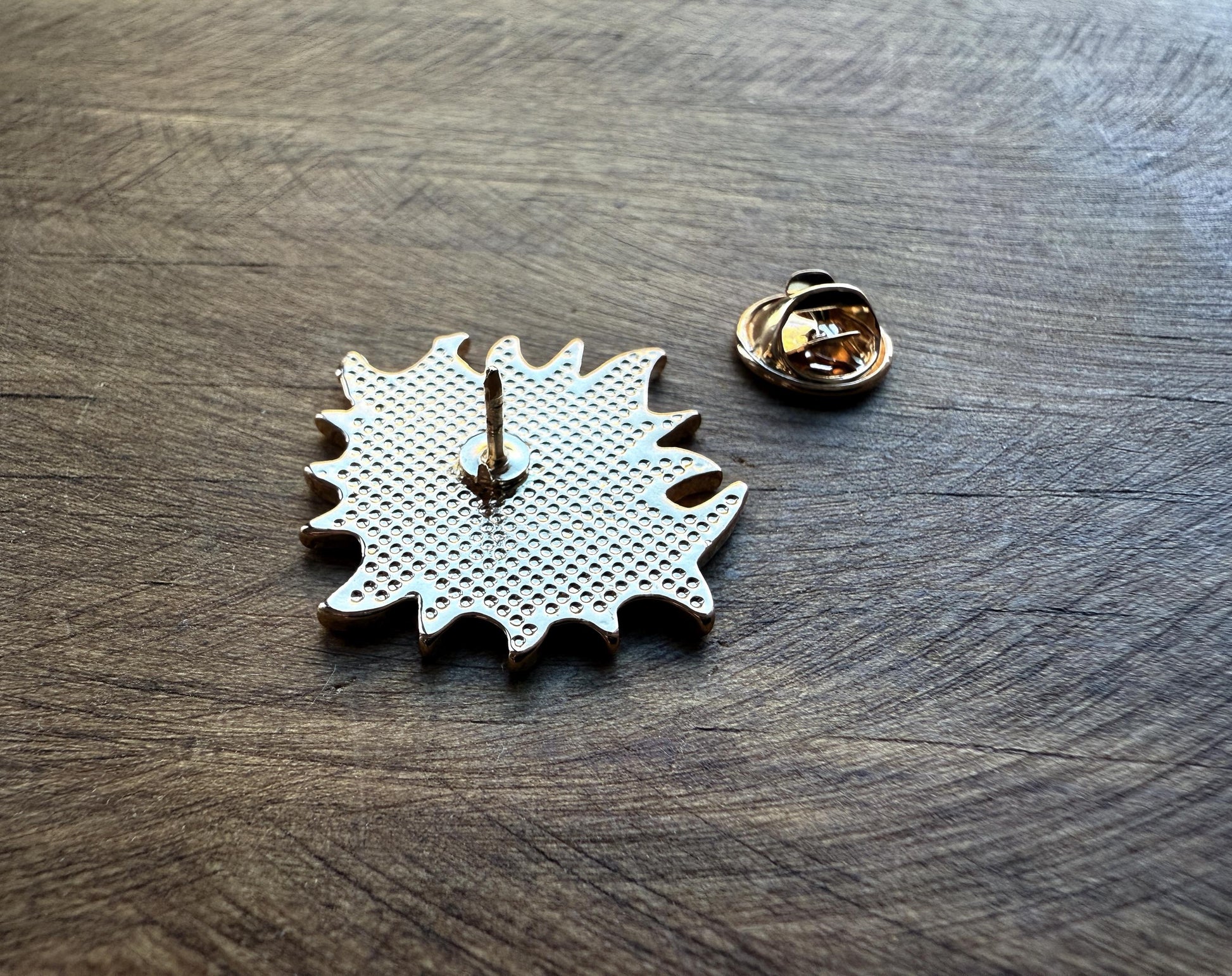 Black Sun and White Moon Enamel Pin