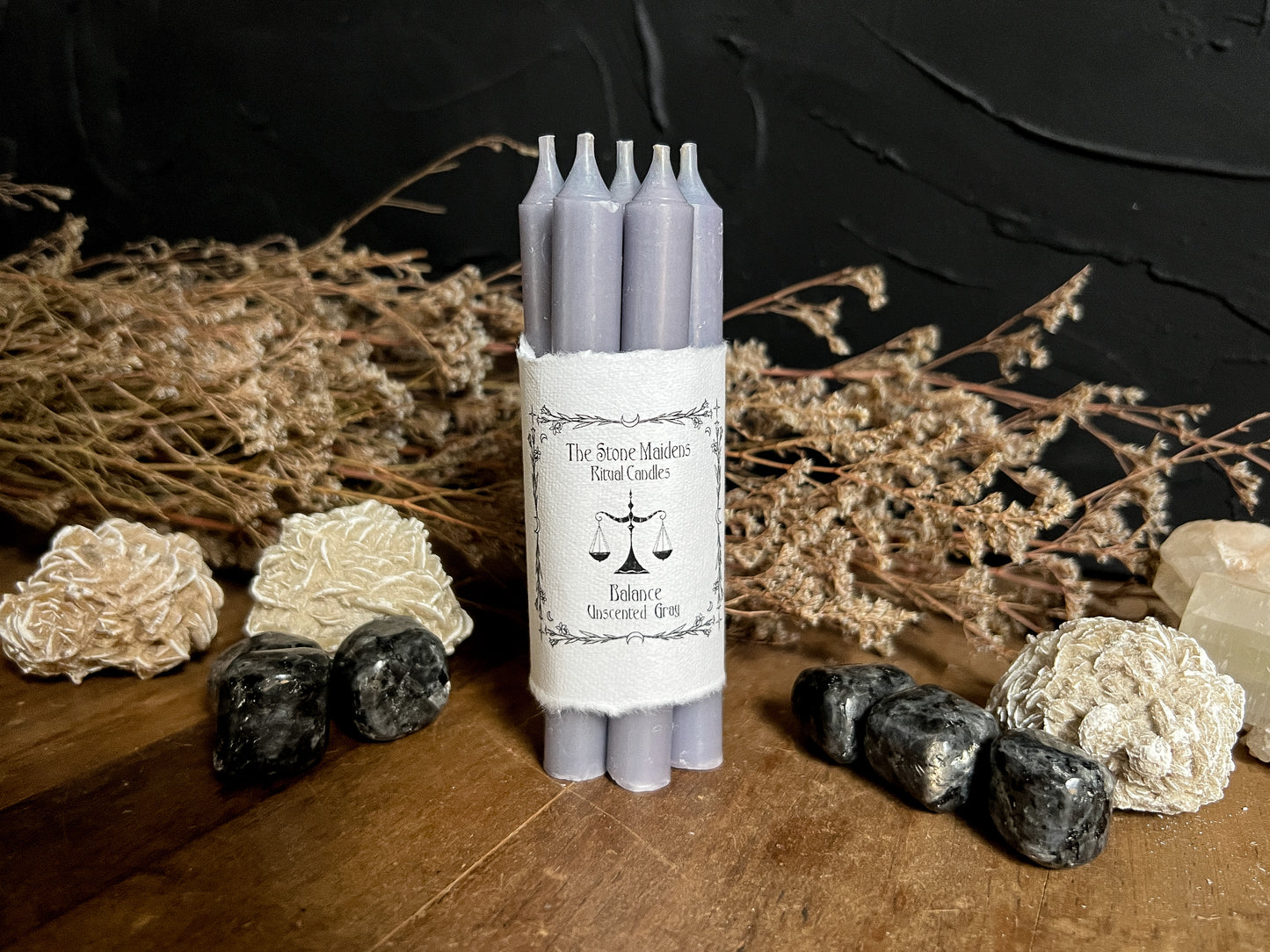Gray Spell Candles - 5" Chime Candles