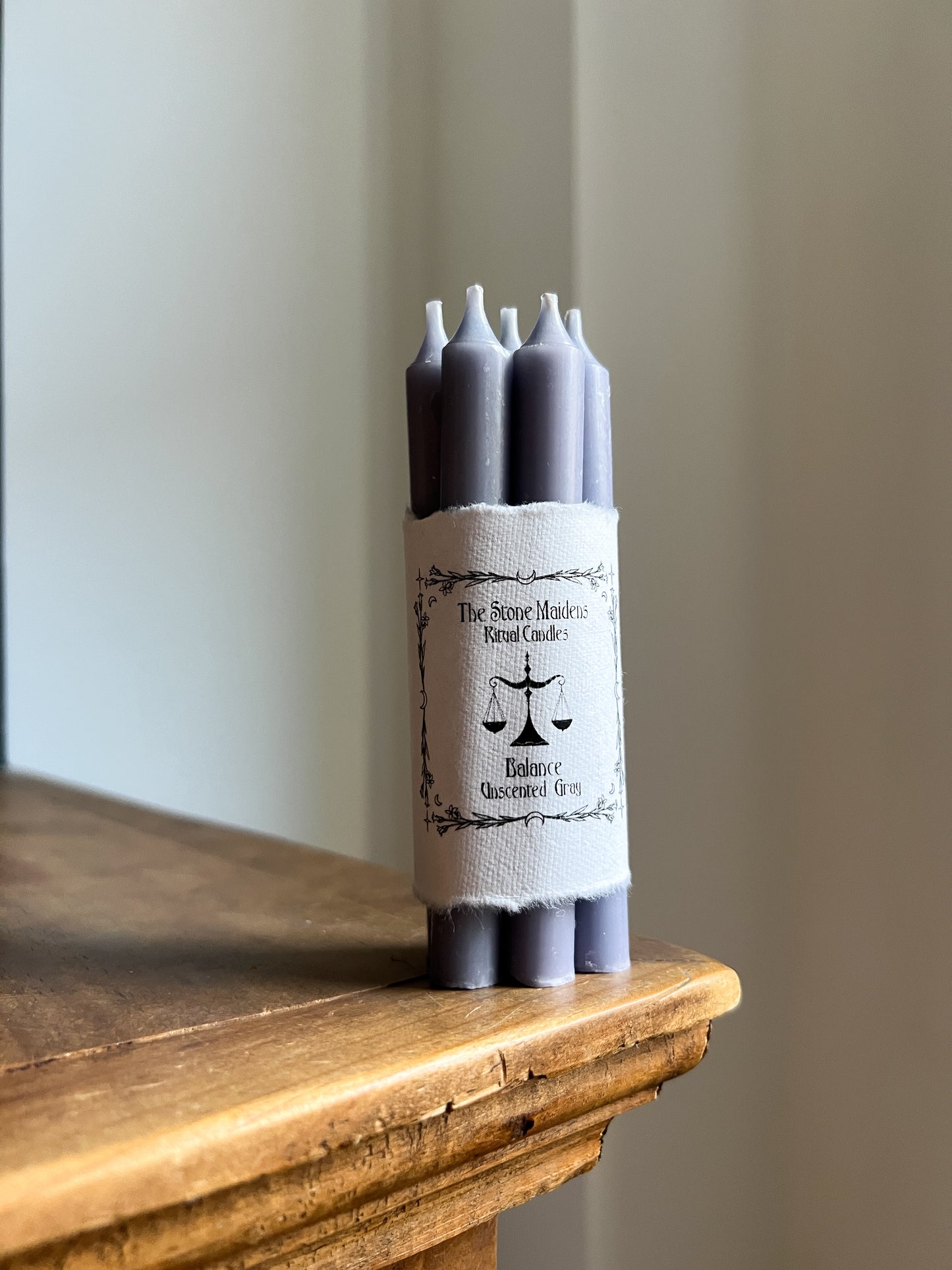 Gray Spell Candles - 5" Chime Candles