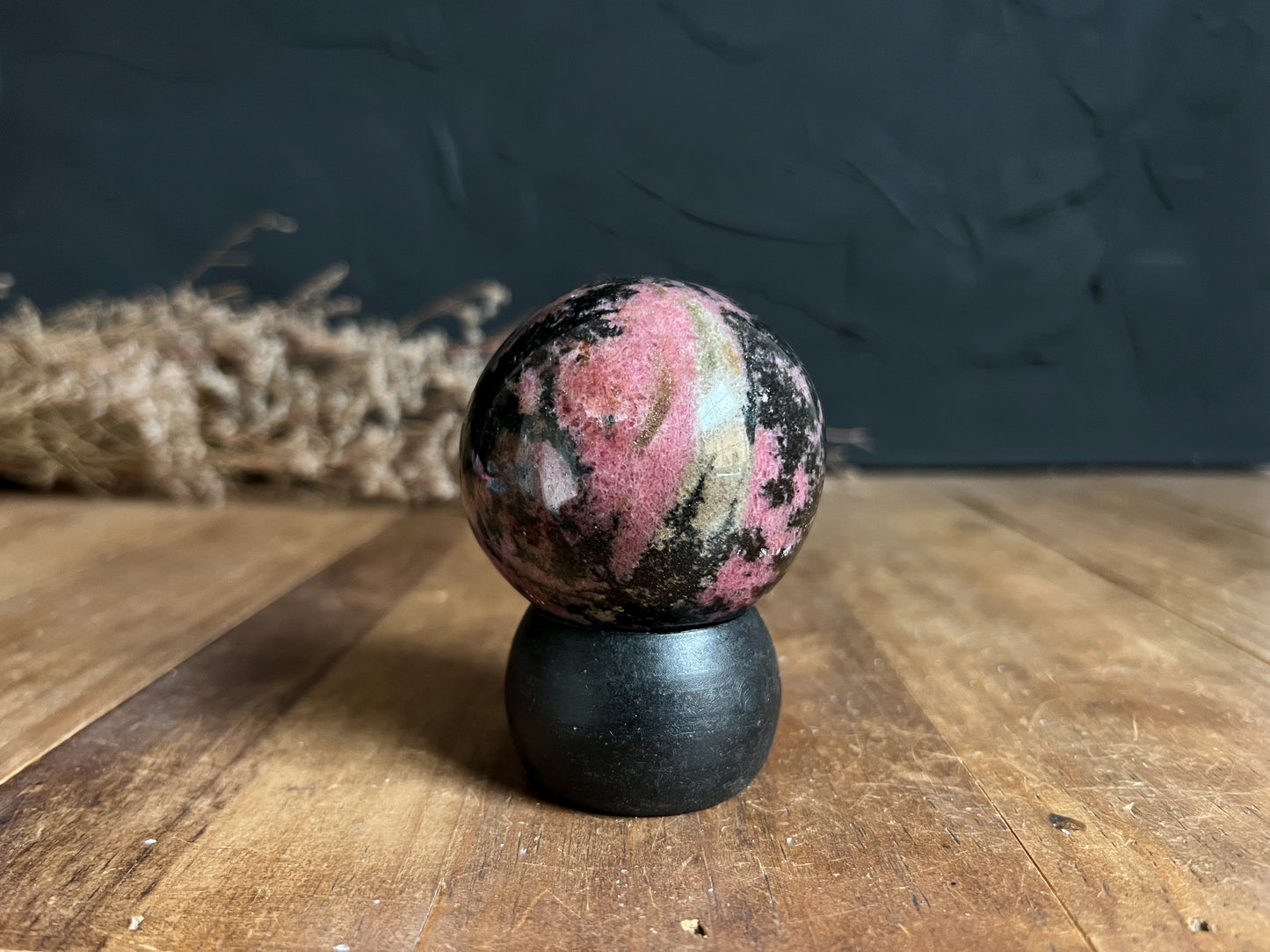 Dark Rhodonite Sphere - 01