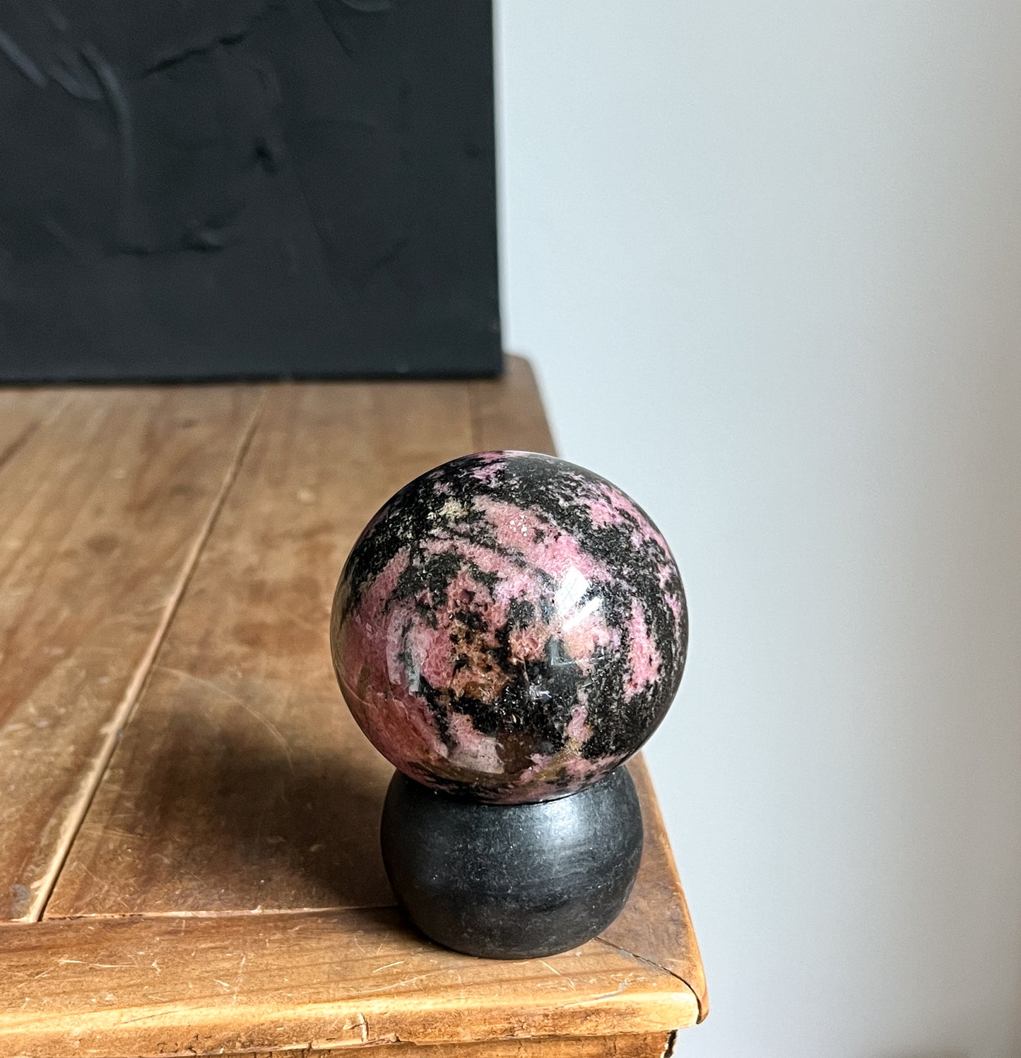 Dark Rhodonite Sphere - 01