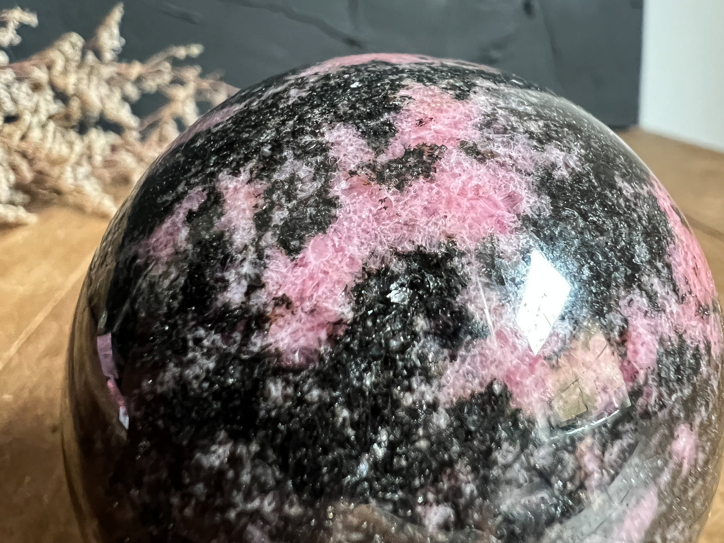 Dark Rhodonite Sphere - 01