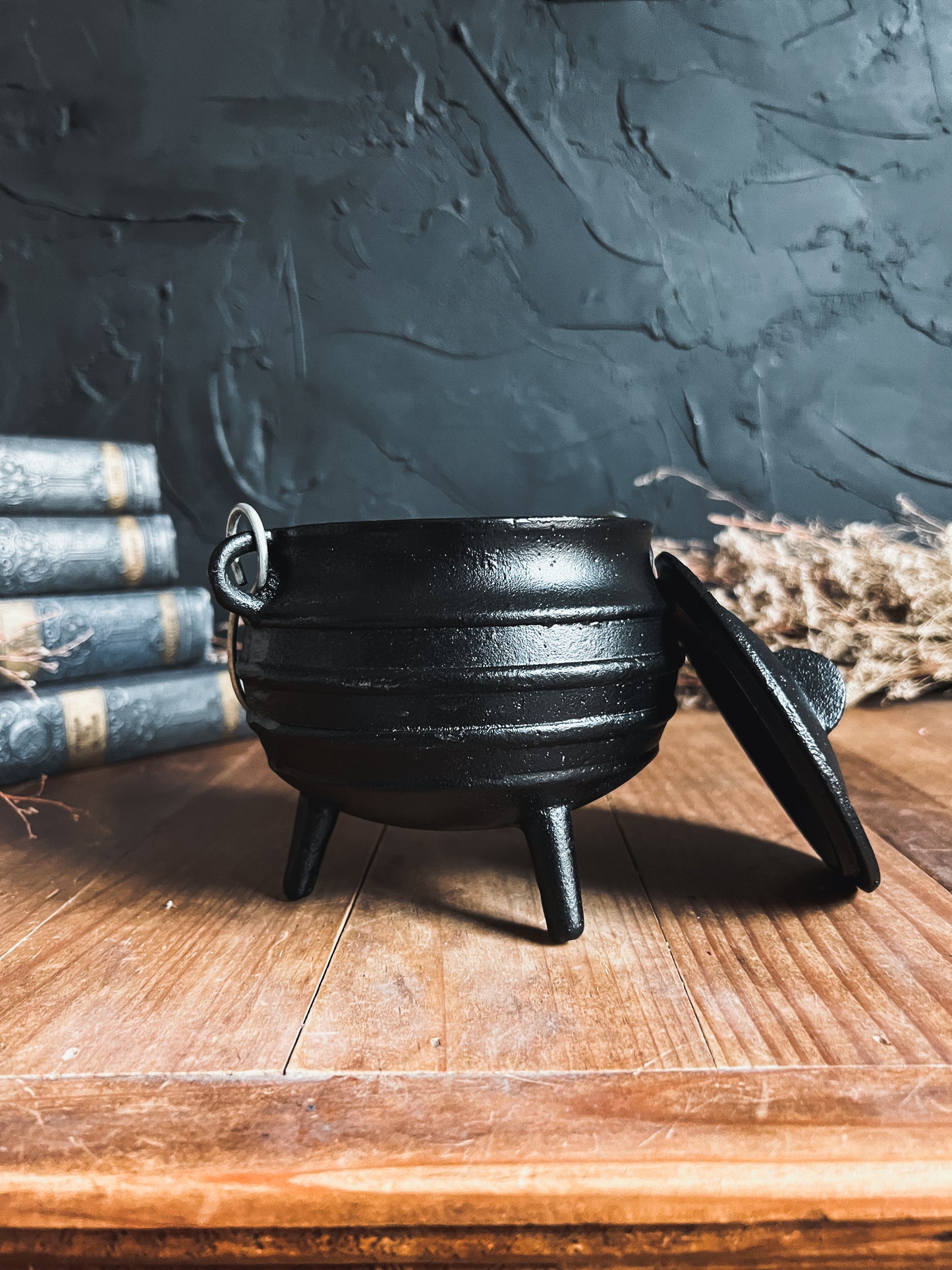 Black Cast Iron Cauldron sold at The Stone Maidens 