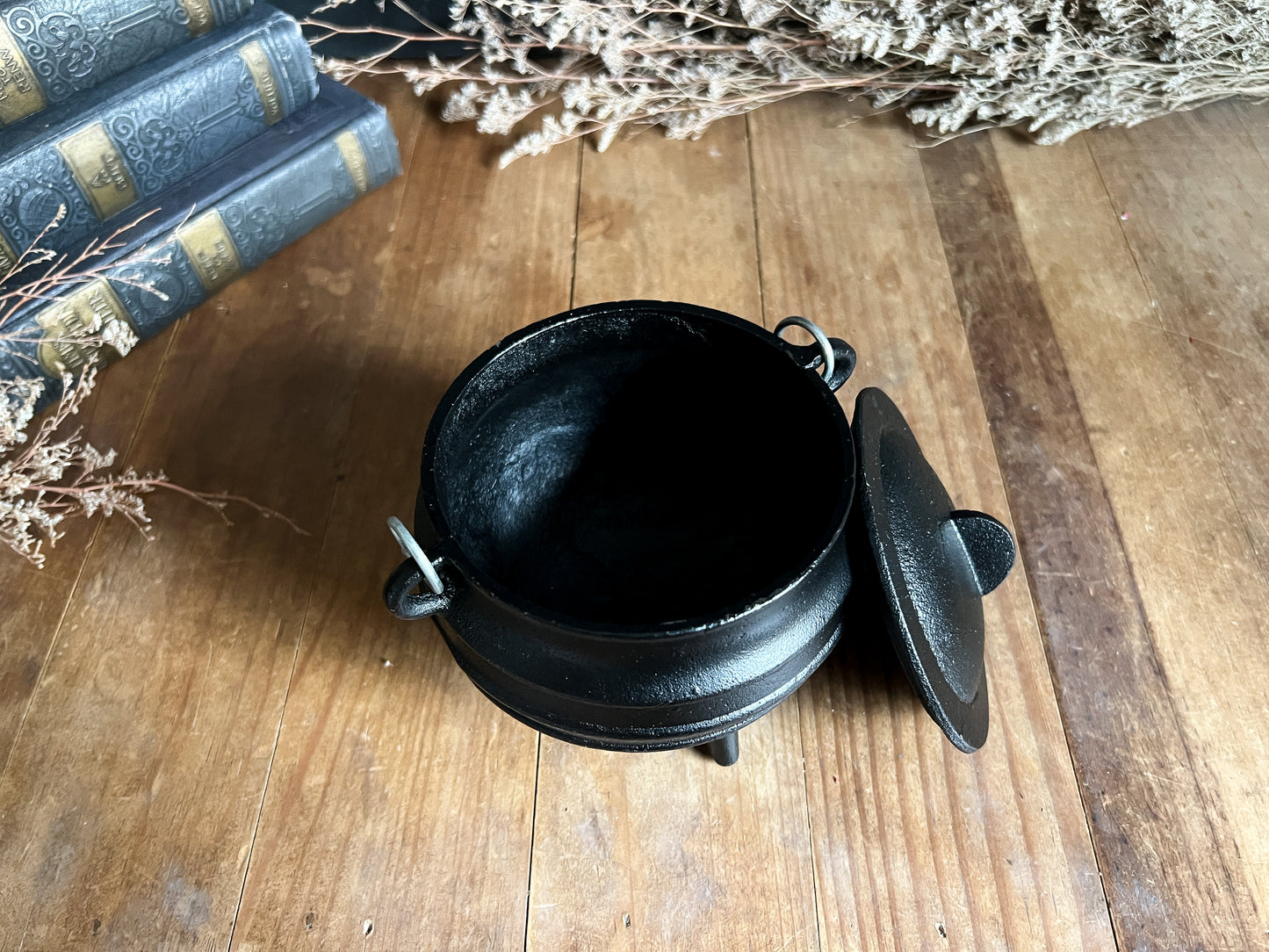 Black Cast Iron Cauldron