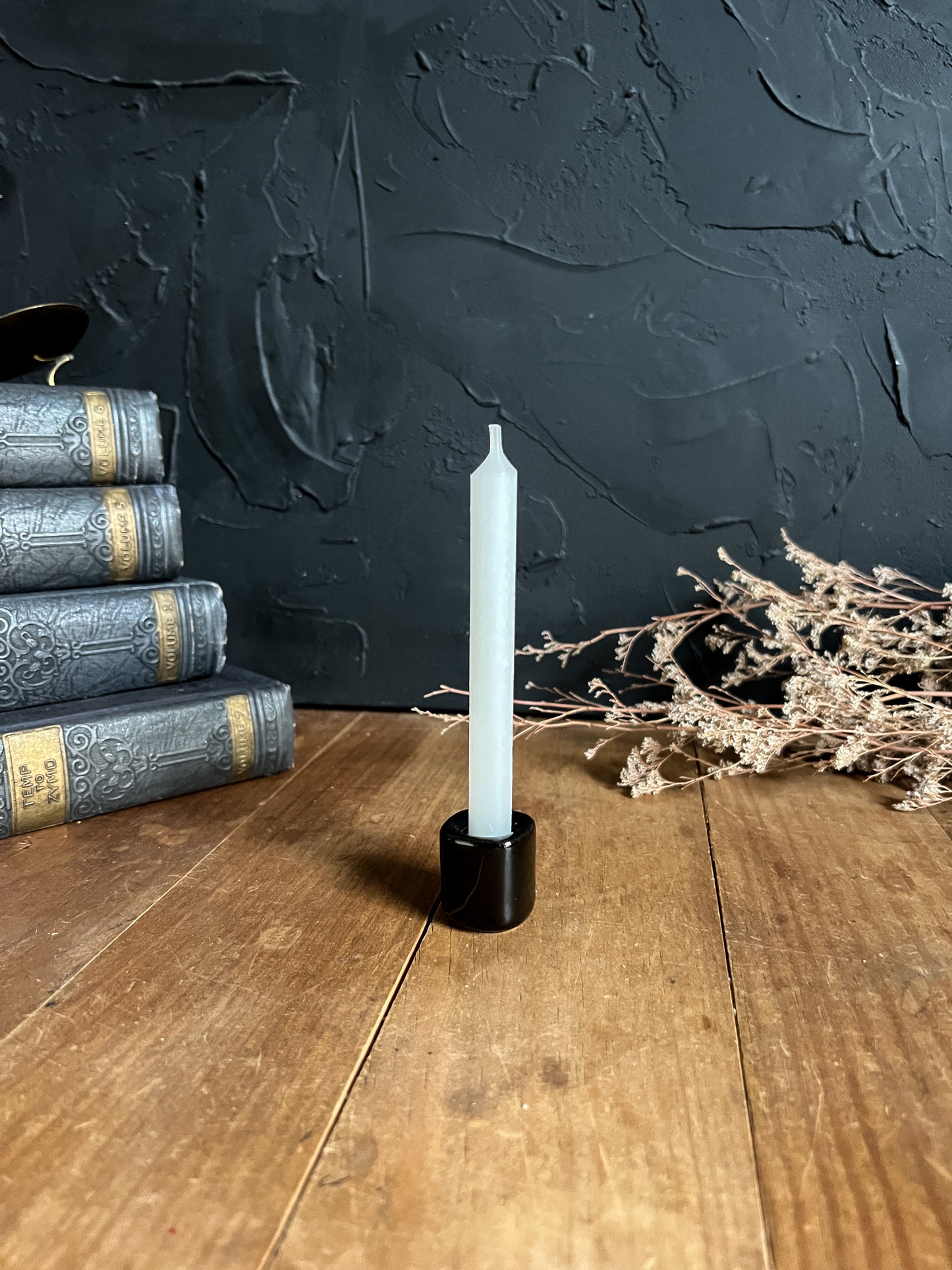 Black Mini Chime Candle Holders