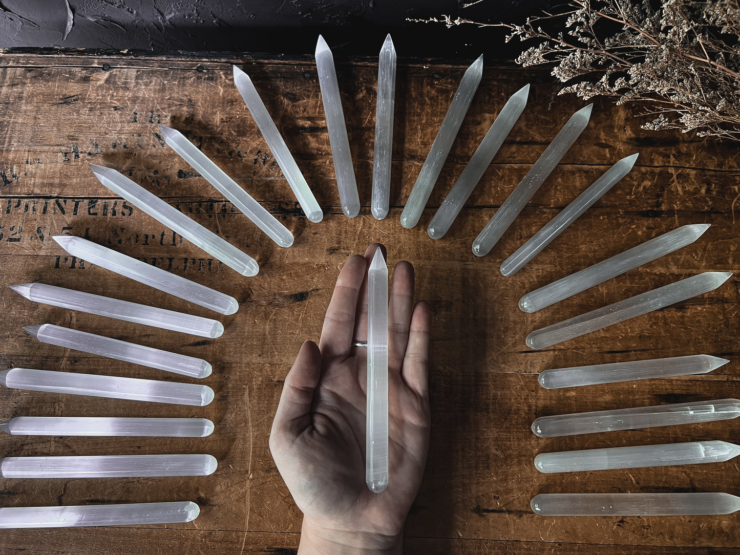 Selenite Crystal Wands  XS - LG