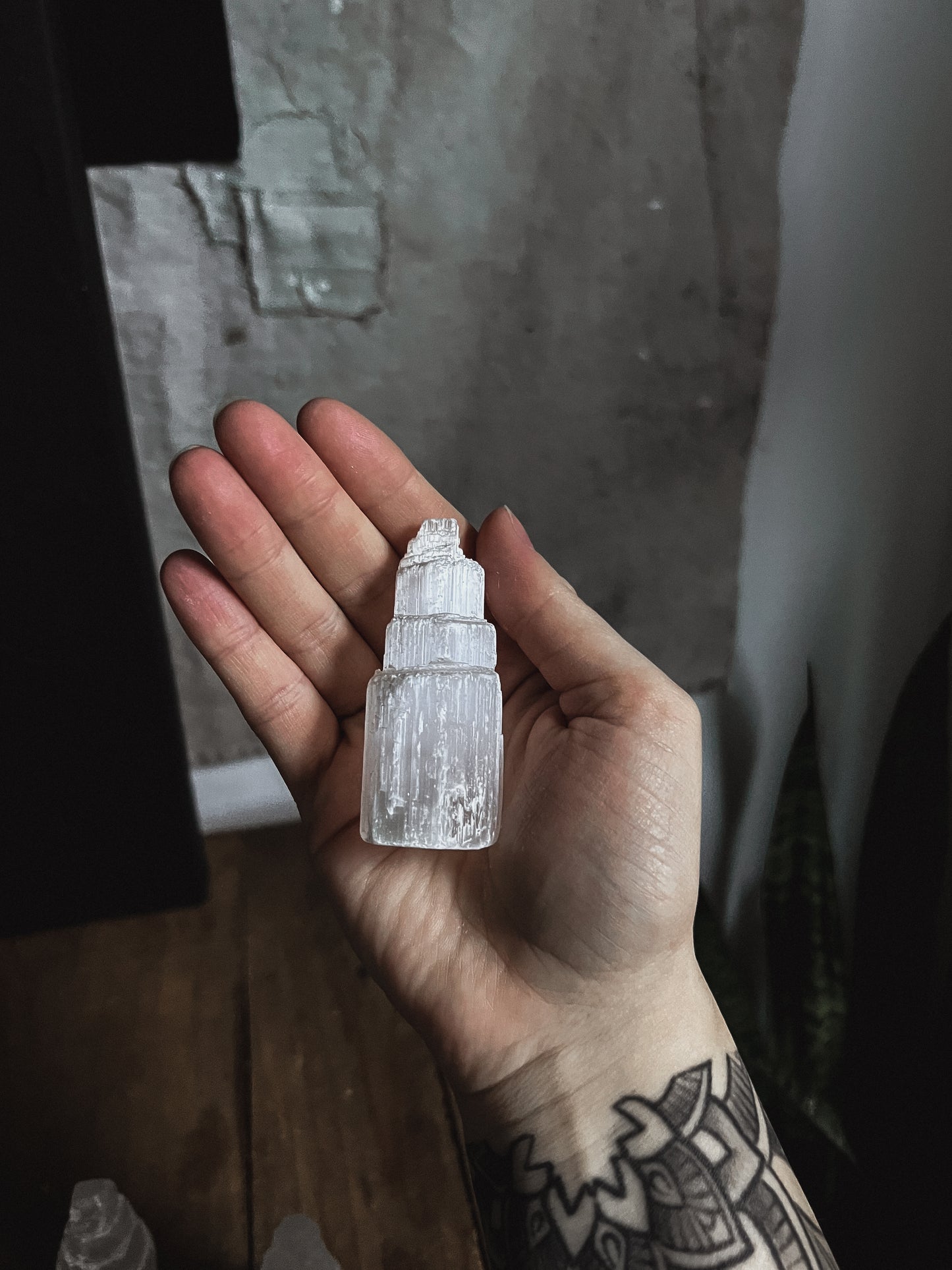 2.5" Selenite Tower - Rough Selenite Tower