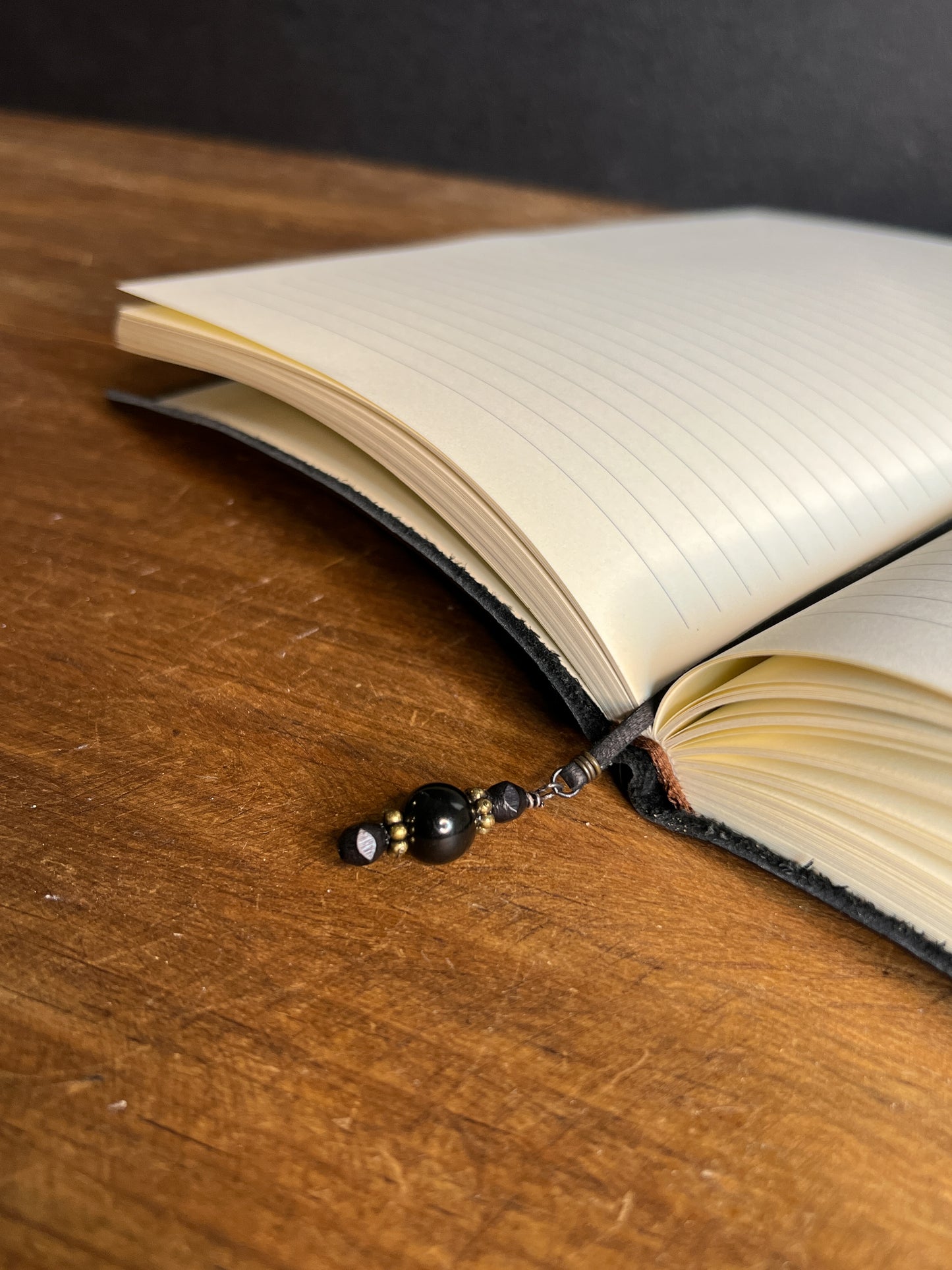 Black Obsidian Pentacle Bookmark