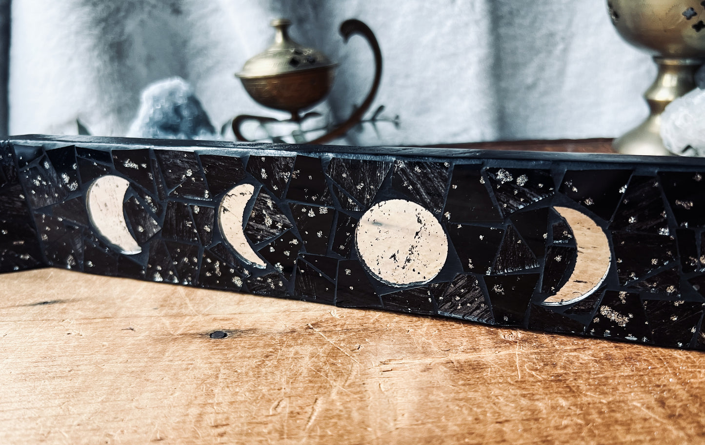 Mosaic Moon Phase Incense Holder