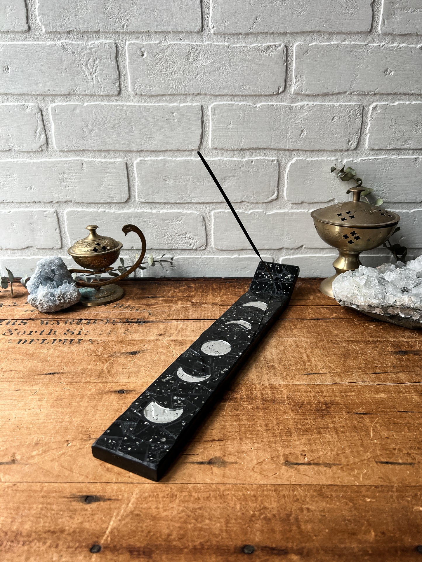 Mosaic Moon Phase Incense Holder