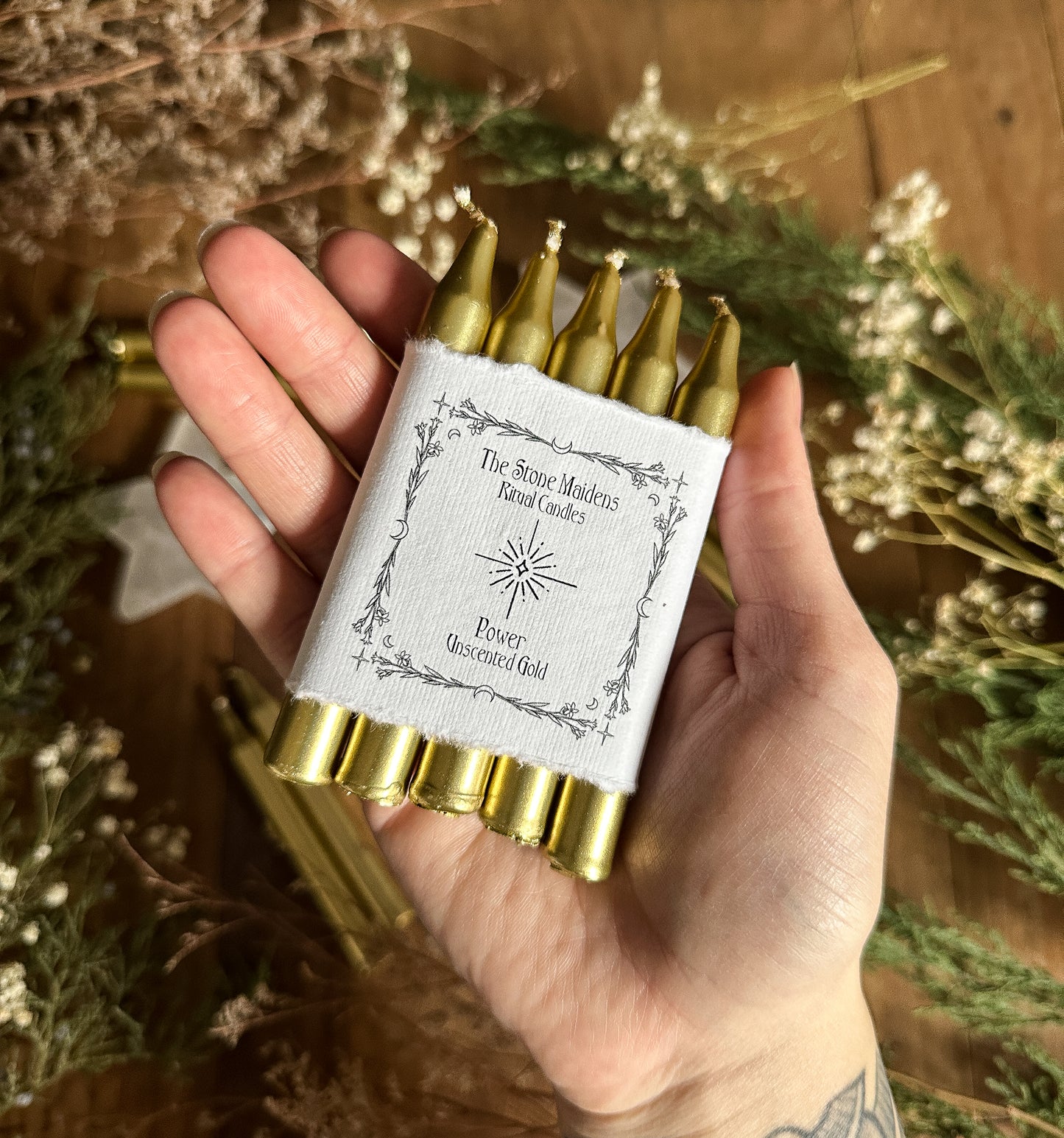 GOLD Spell Candles - 4" Chime Candles
