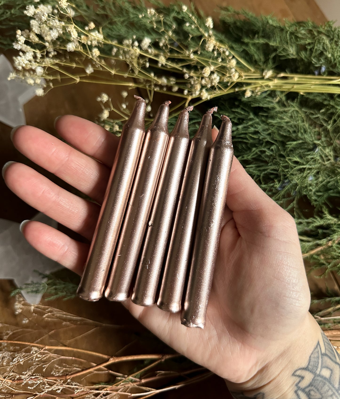 Copper Spell Candles - 4" Chime Candles