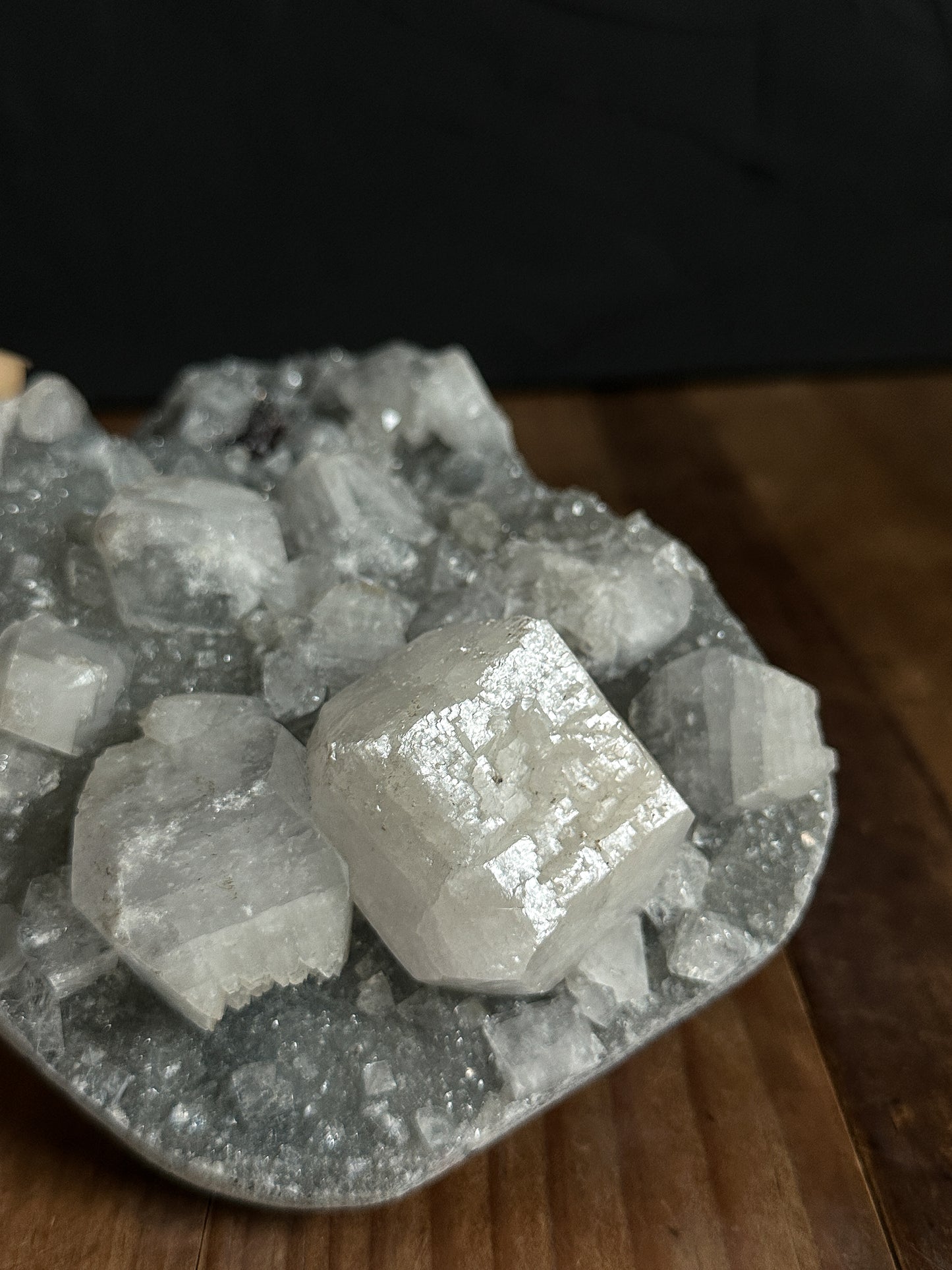 Apophyllite with Chalcedony Cluster