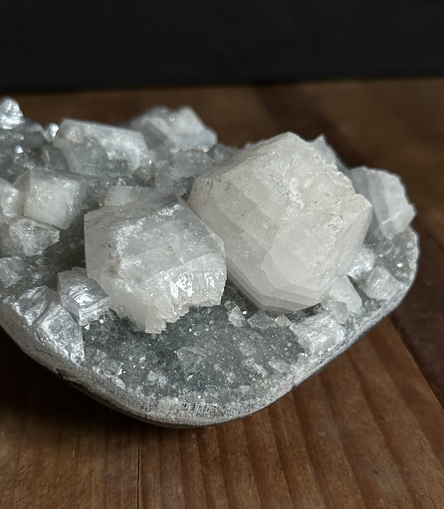 Apophyllite with Chalcedony Cluster