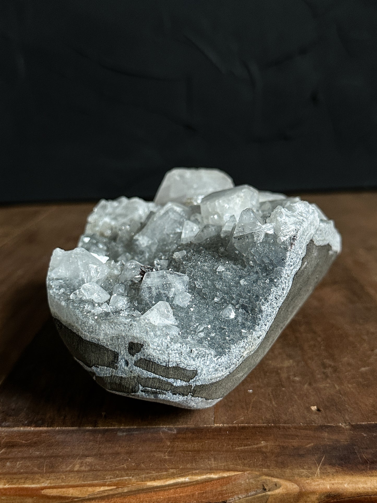 Apophyllite with Chalcedony Cluster