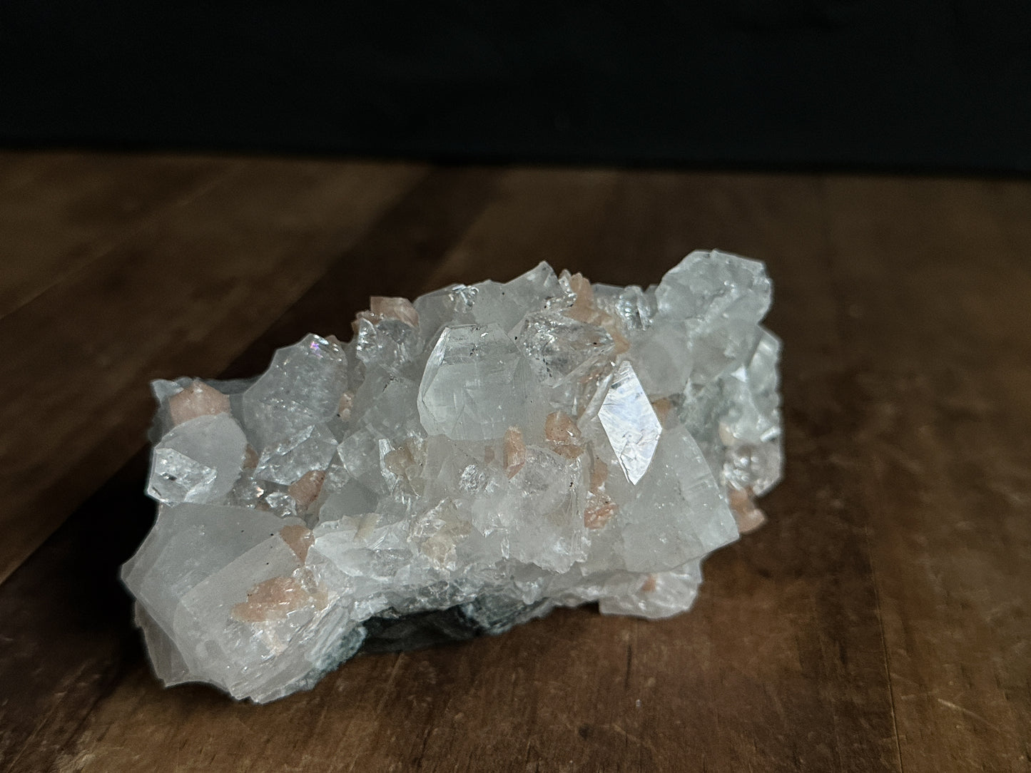 Apophyllite and Pink Stilbite