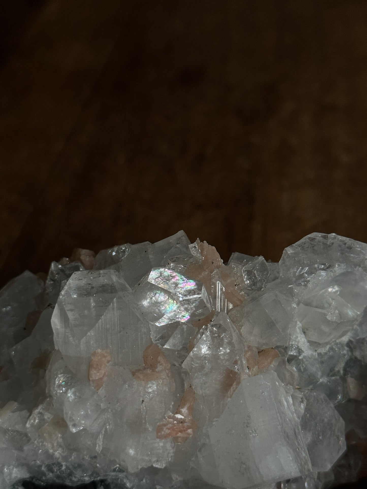 Apophyllite and Pink Stilbite