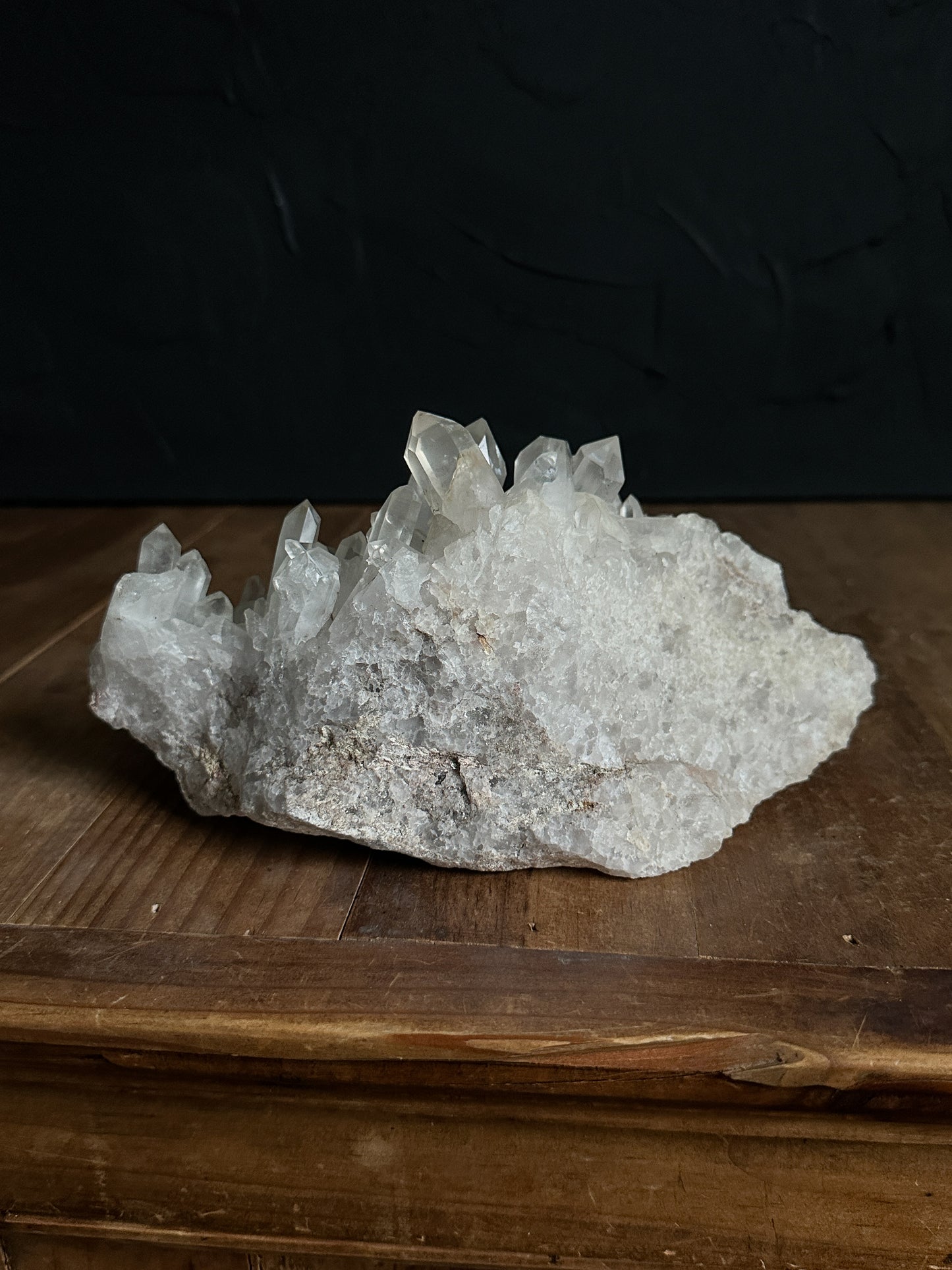 Quartz Cluster Formation