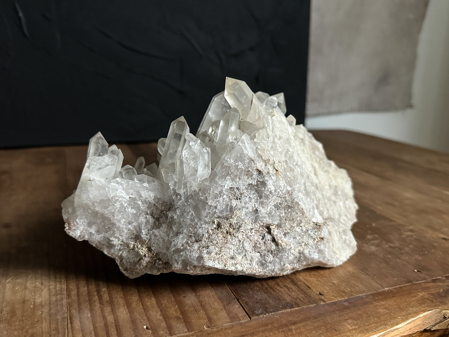 Quartz Cluster Formation