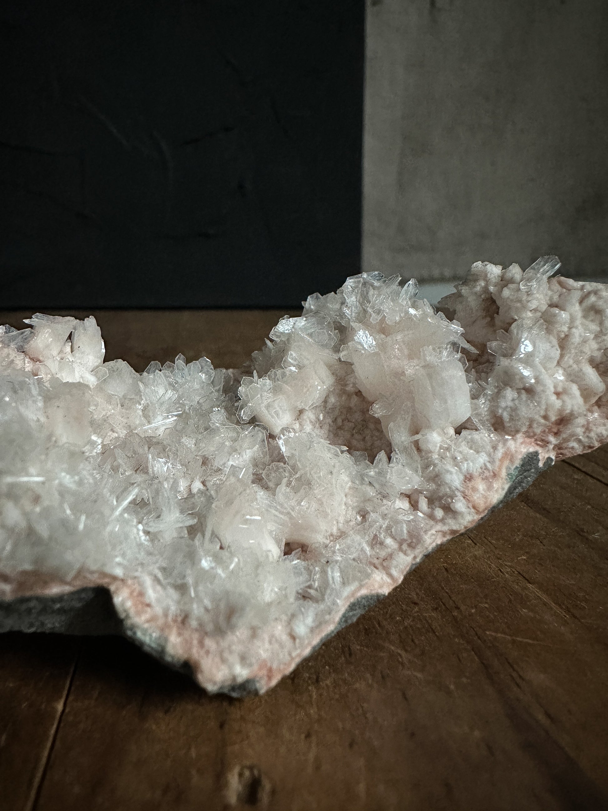 Pink Heulandite Cluster Geode , crystal and mineral collection at The Stone Maidens