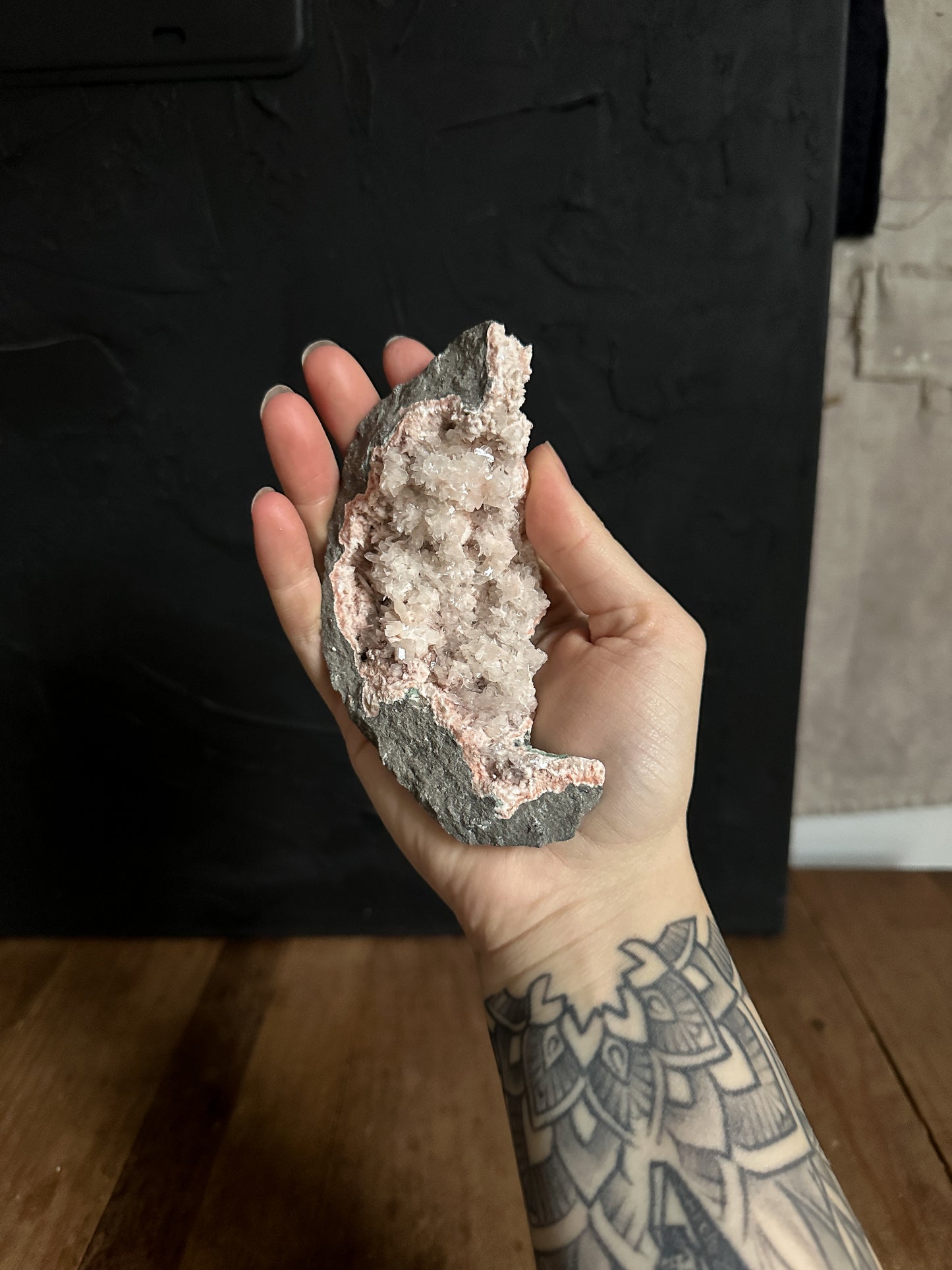 Pink Heulandite Cluster