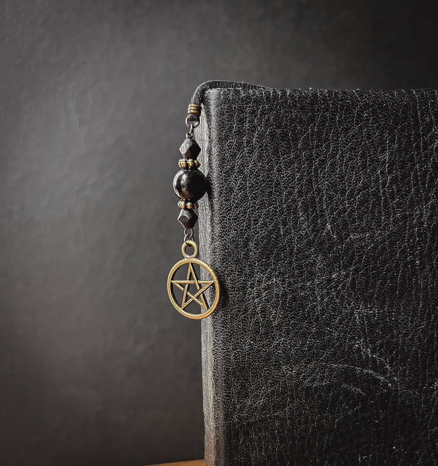 Black Obsidian Pentacle Bookmark