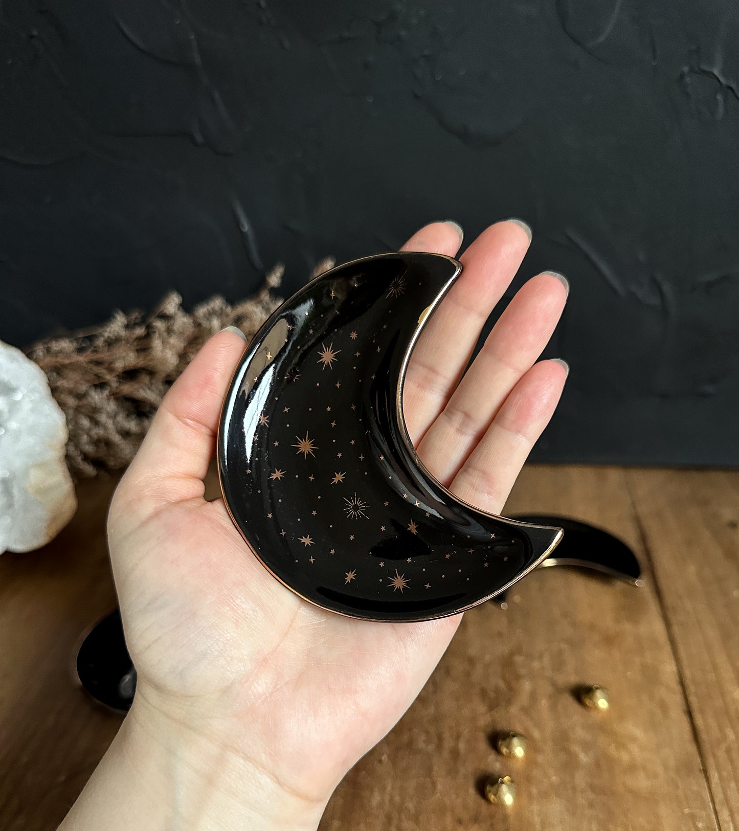 Crescent Moon Incense Dish