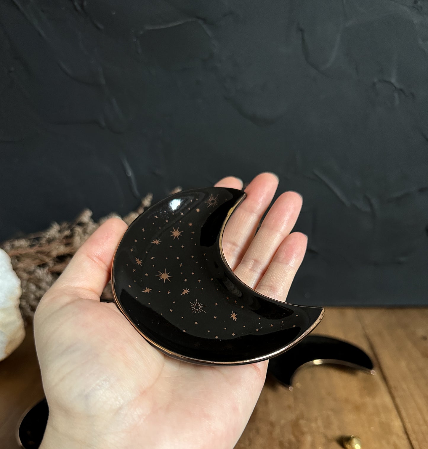 Crescent Moon Incense Dish