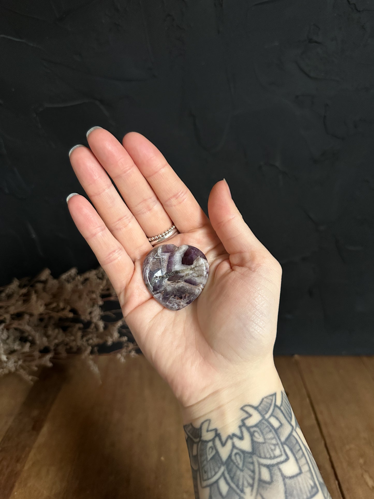 Crystal Heart Worry Stone