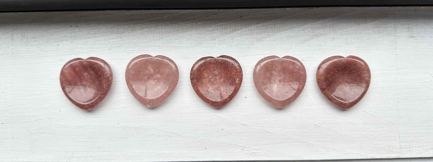 Crystal Heart Worry Stone