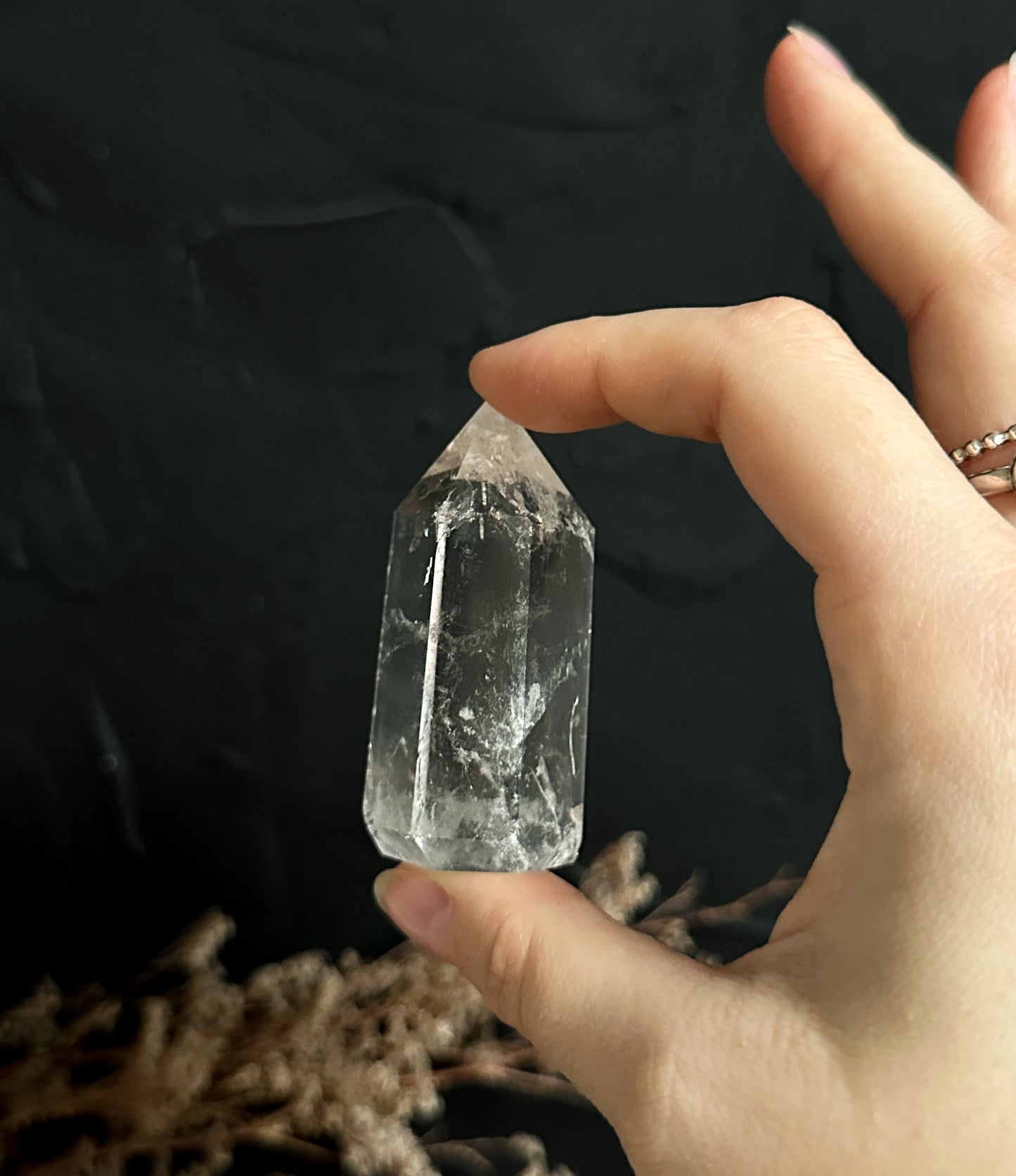 Clear Quartz Tower - 03