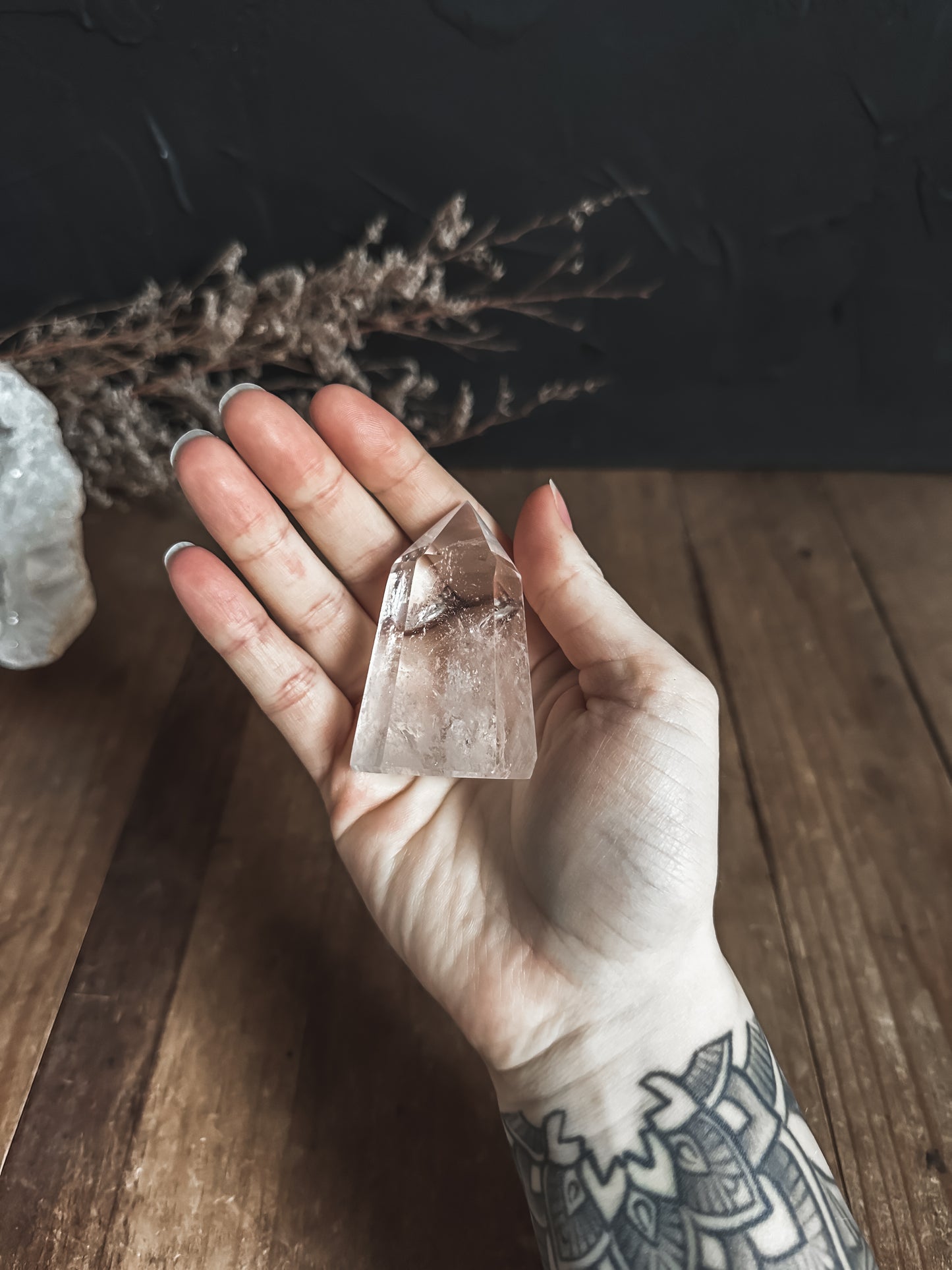 Clear Quartz Tower - 08
