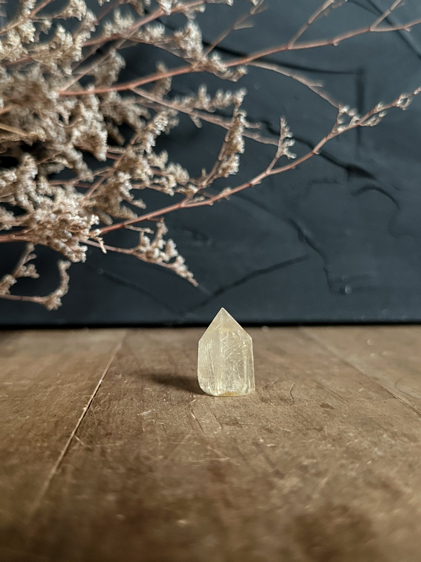 Mini Golden Rutilated Quartz Tower
