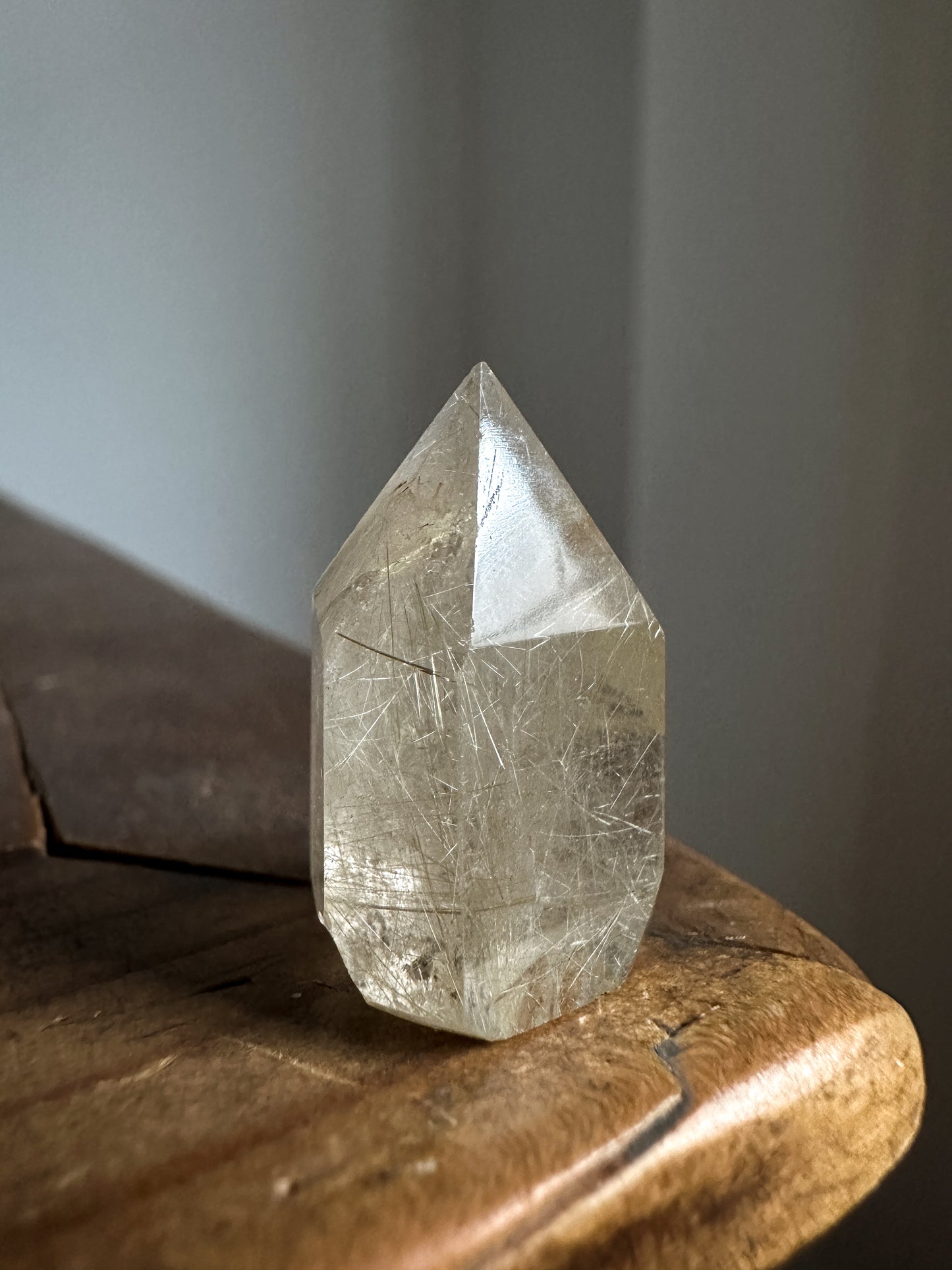 Mini Golden Rutilated Quartz Tower