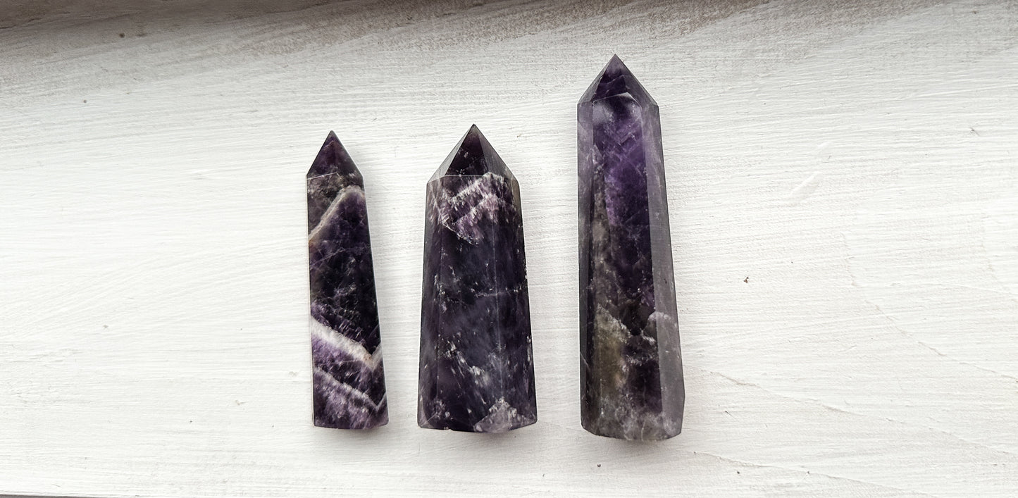 gemmy vibrant Chevron Amethyst Towers