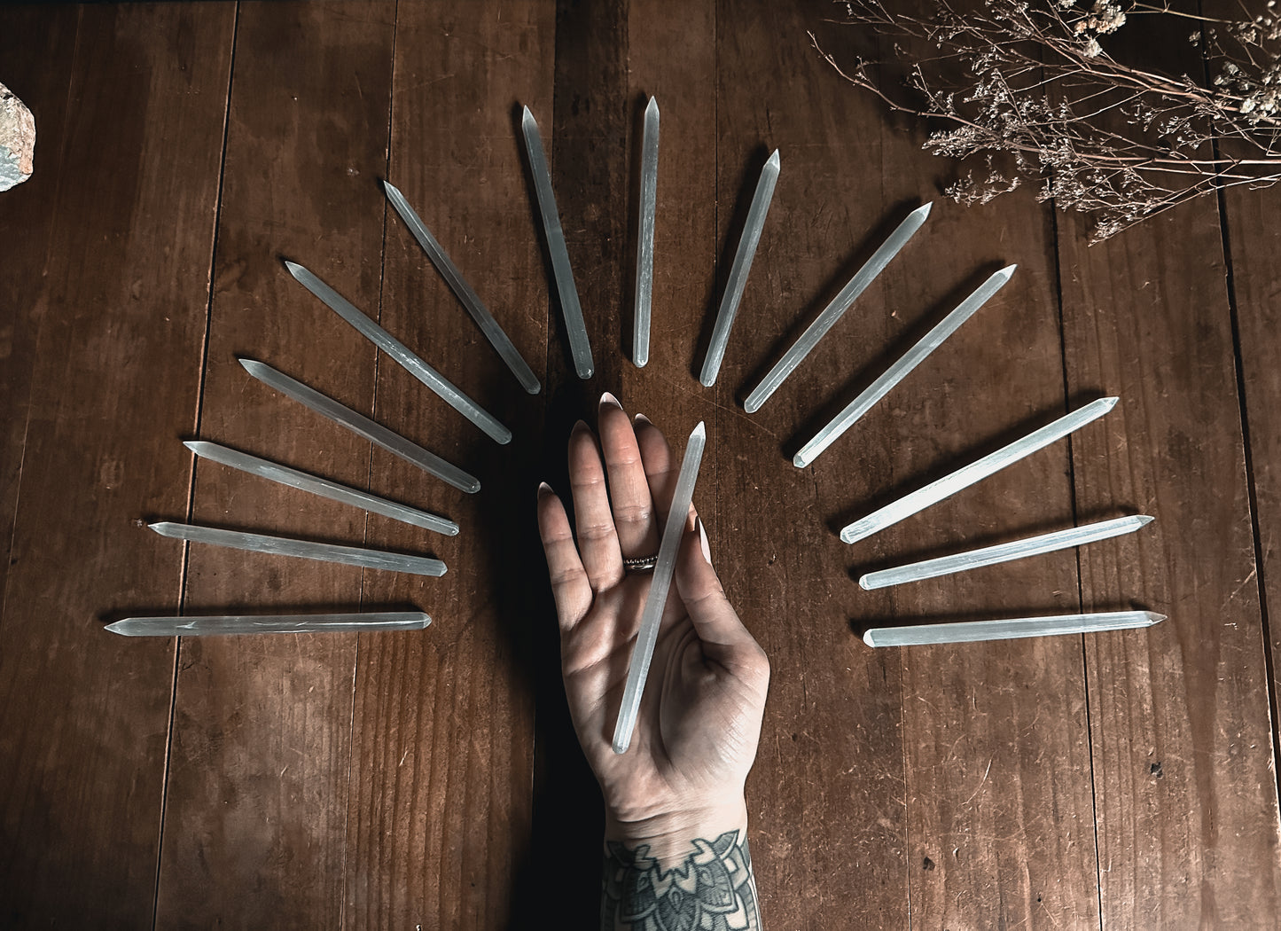 Selenite Crystal Wands XS - XLG