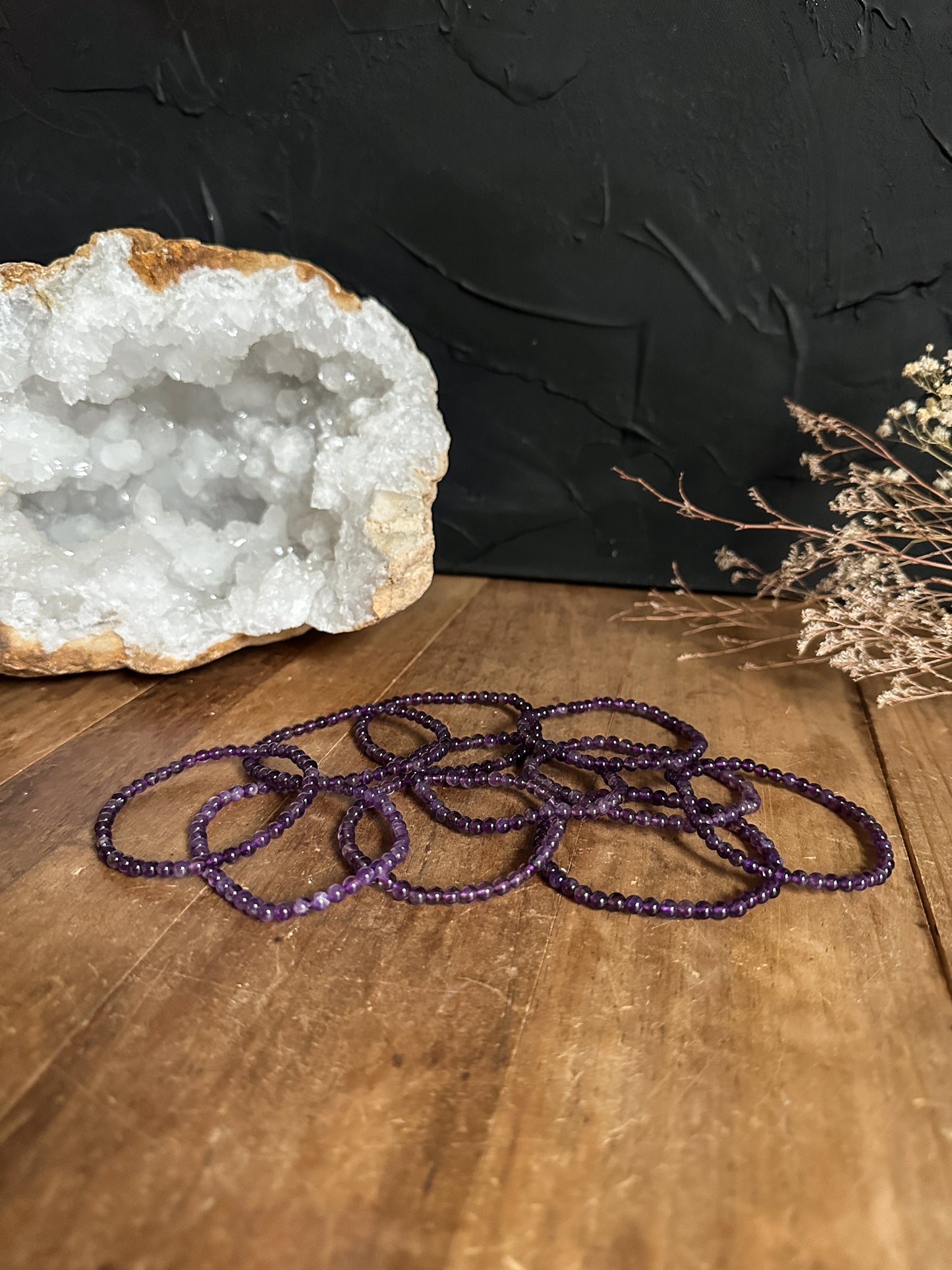 4mm Amethyst Bracelet