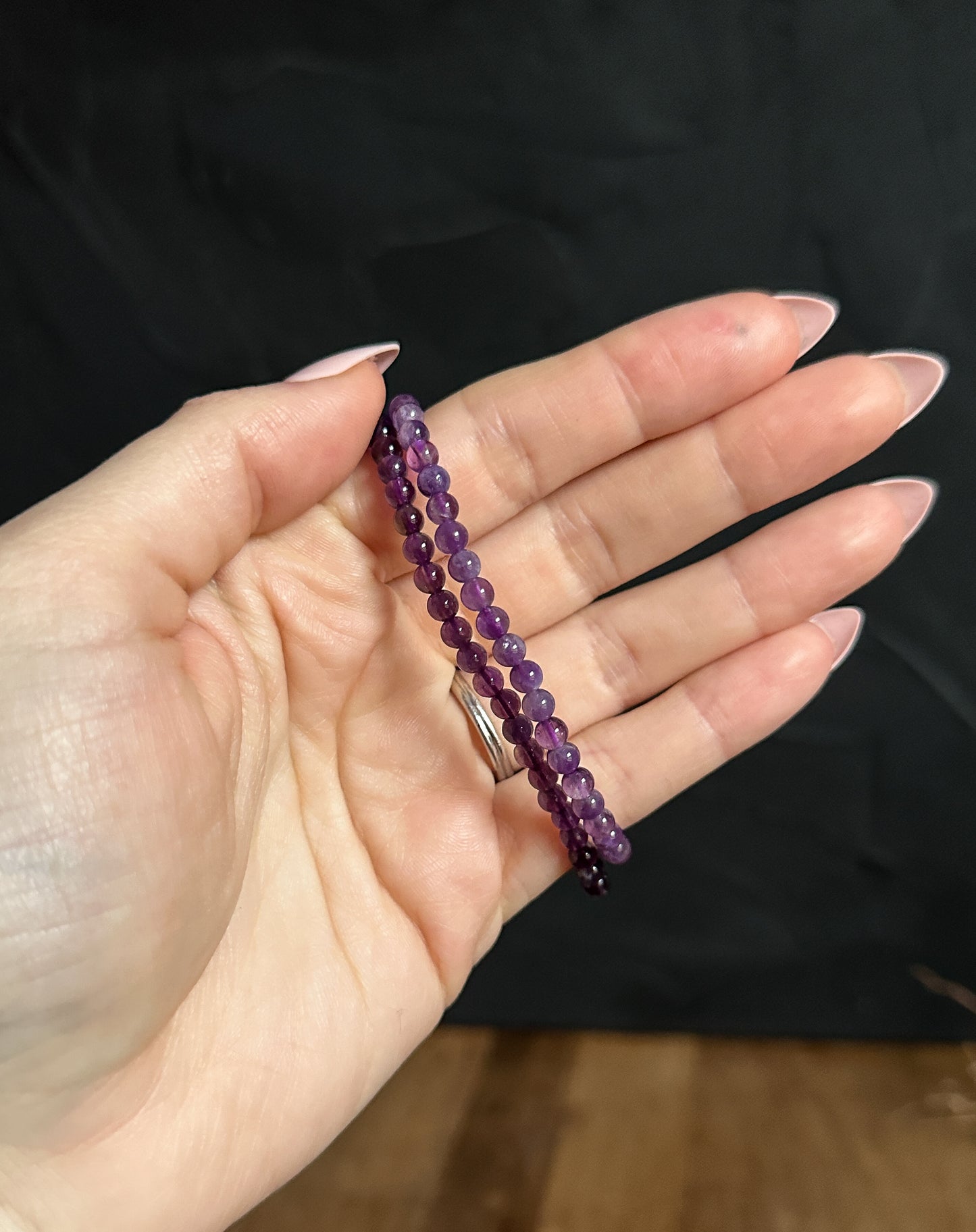 4mm Amethyst Bracelet