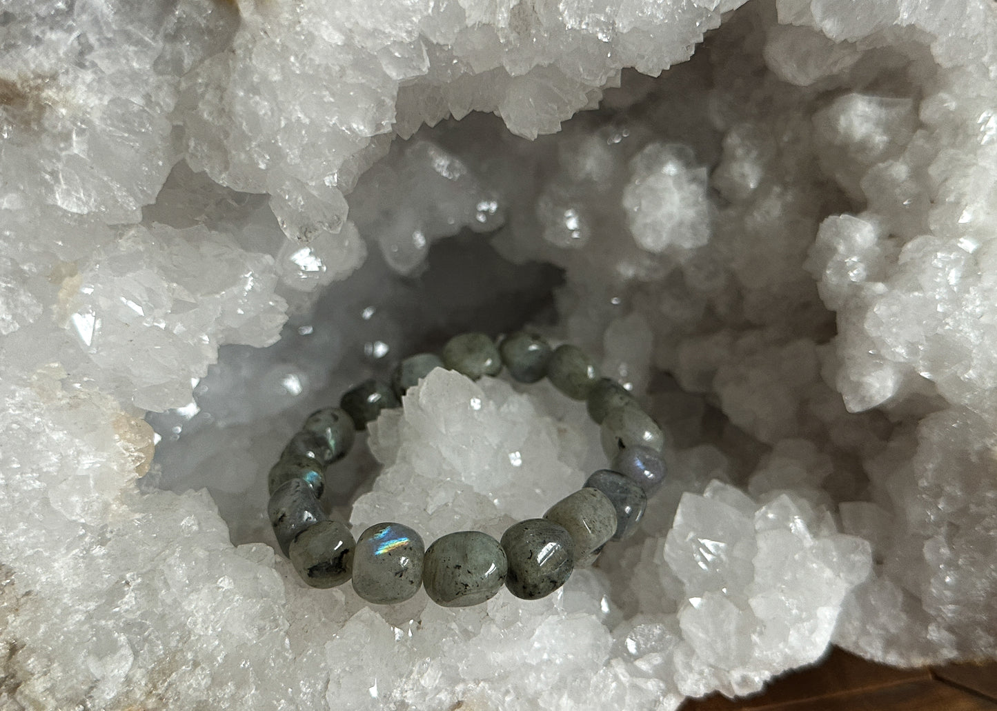 Labradorite Tumbled Chunk Bracelet