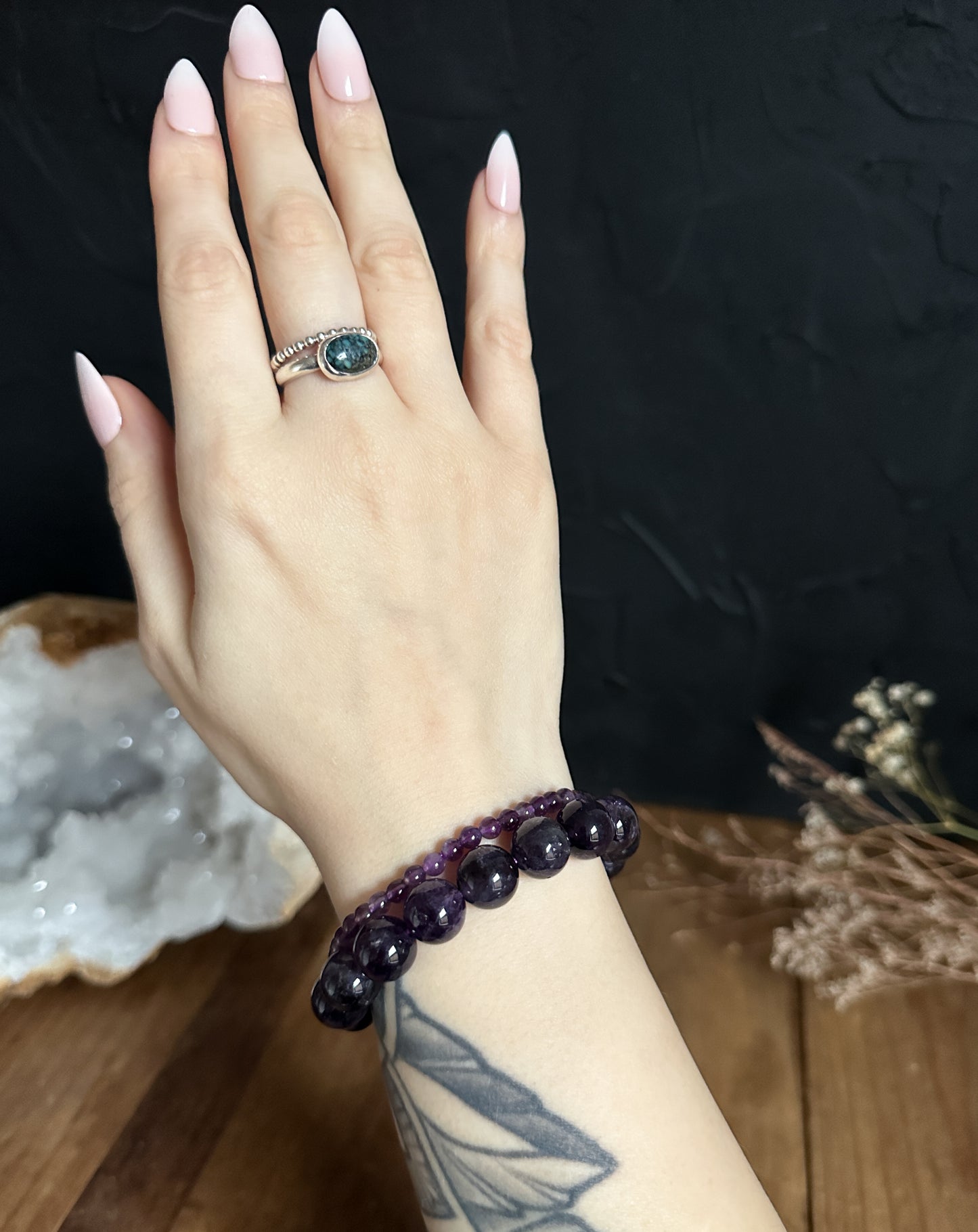 12mm Amethyst Bracelet