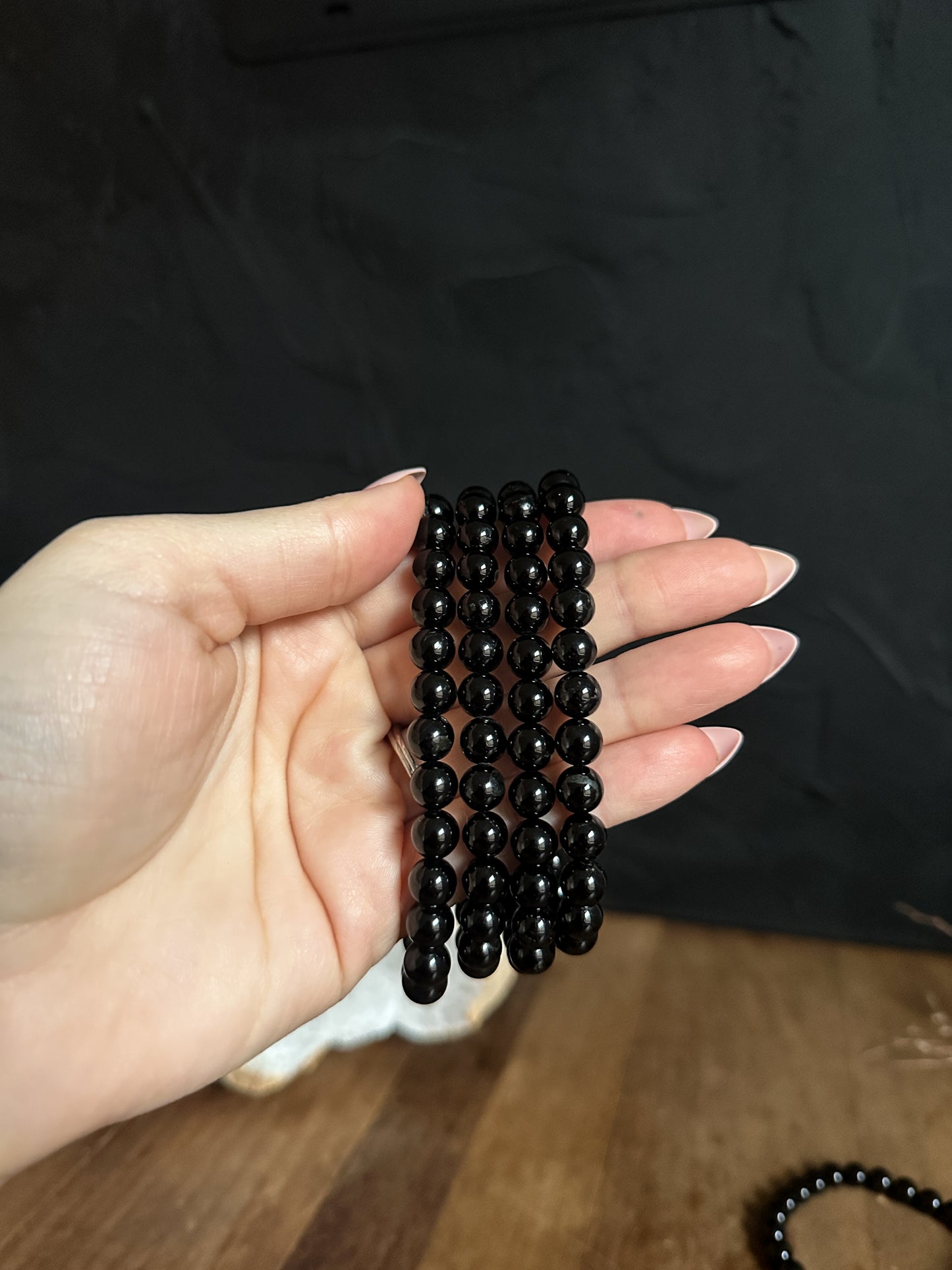 8mm Black Tourmaline Bracelet