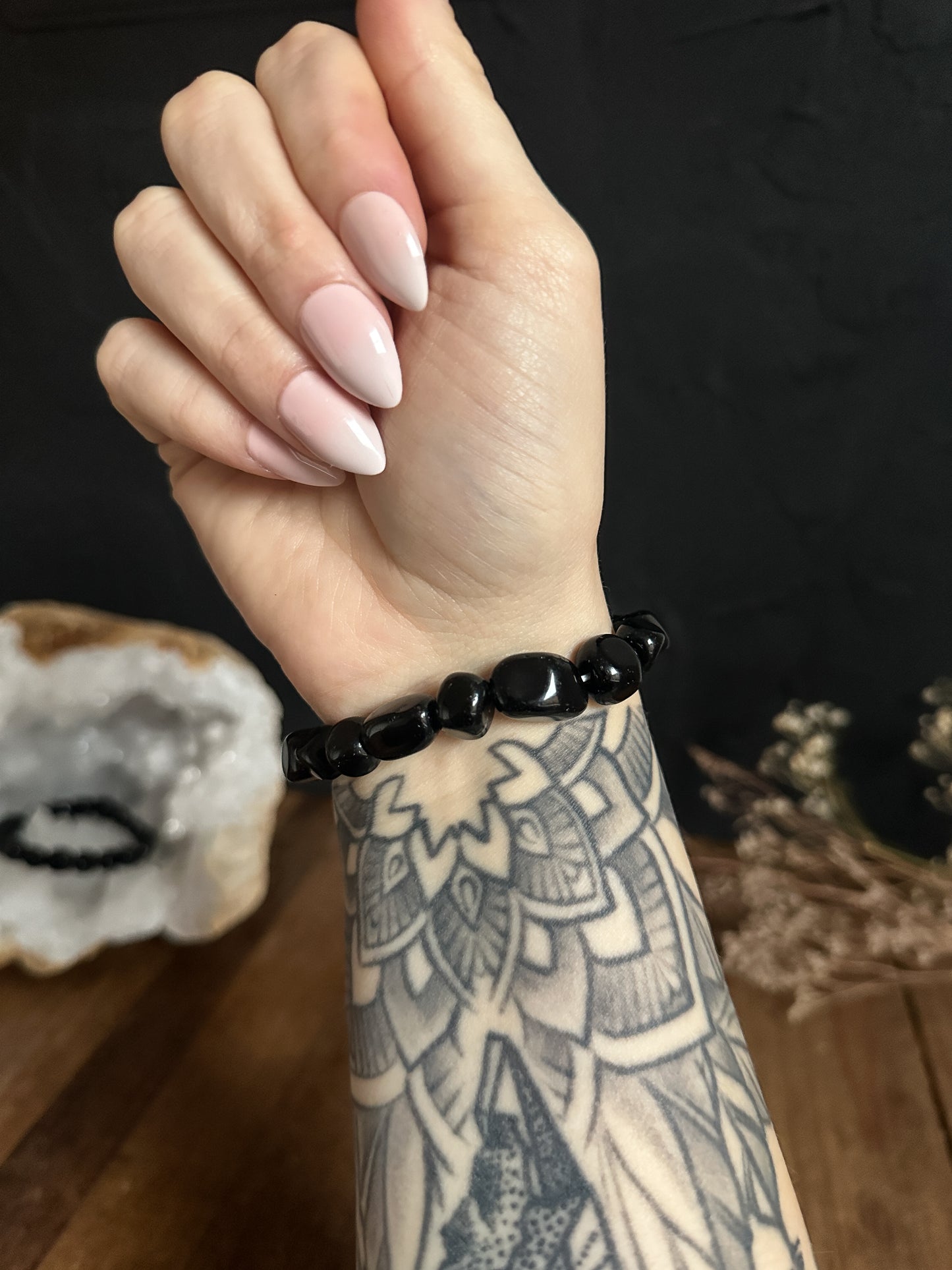 Obsidian Tumbled Bracelet