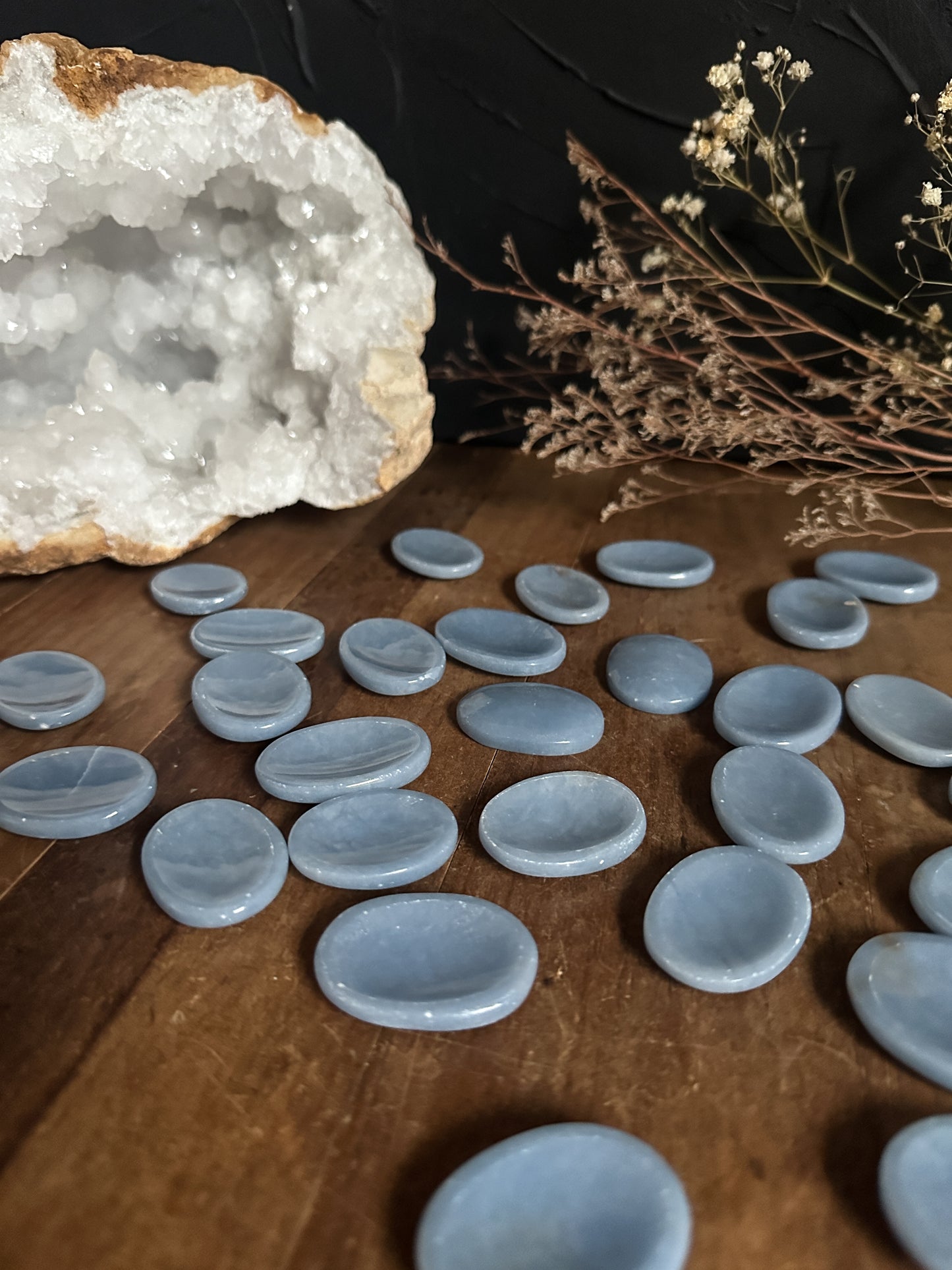 Angelite Worry Stone