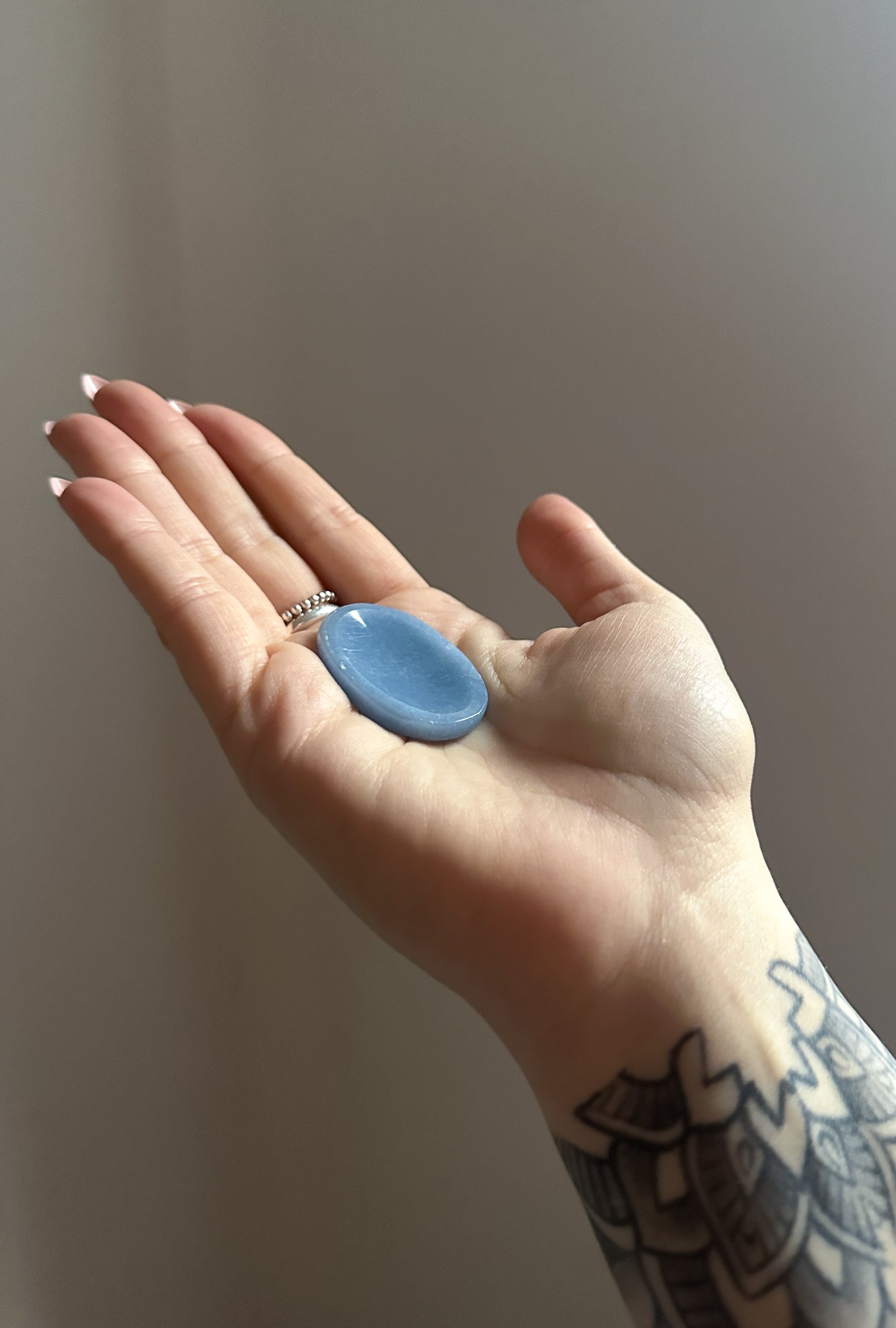Angelite Worry Stone