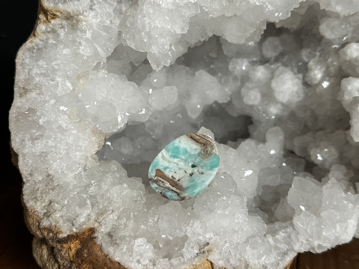 Blue Aragonite Worry Stone - Your Choice