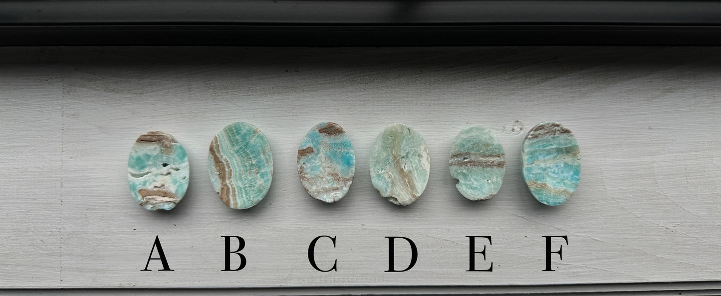 You Pick what Blue Aragonite Worry Stone, you'd like to receive