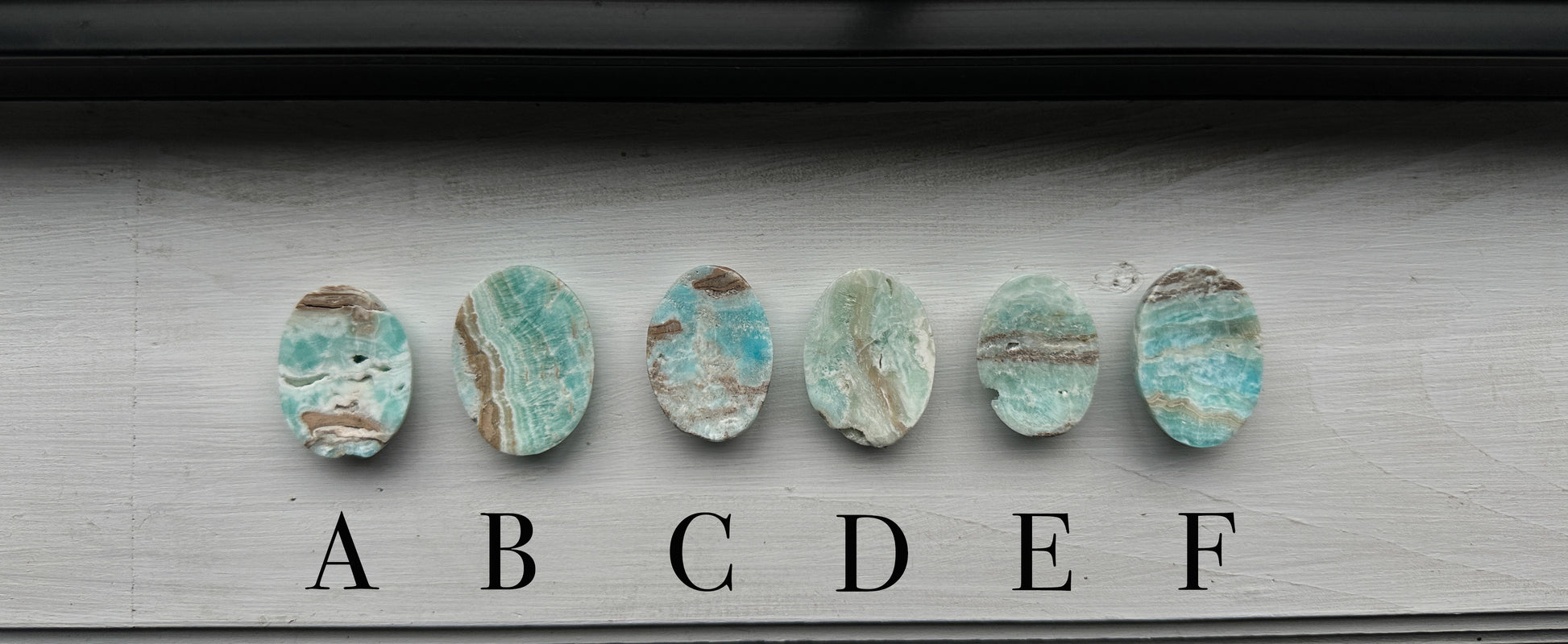 You Pick what Blue Aragonite Worry Stone, you'd like to receive