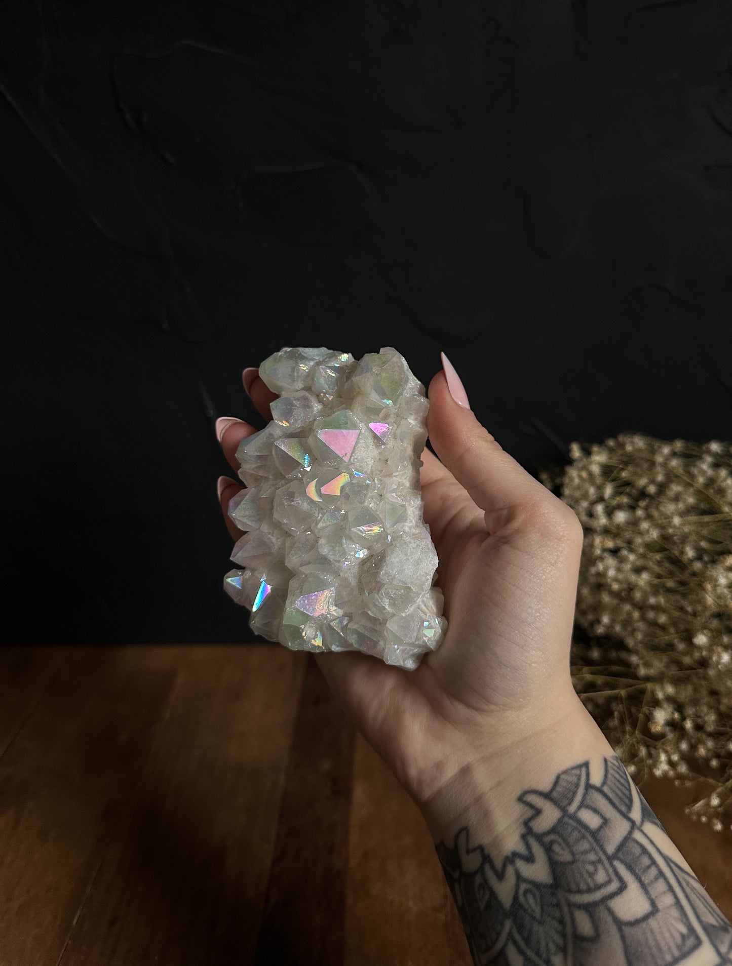 Large Angel Aura Quartz Cluster -03