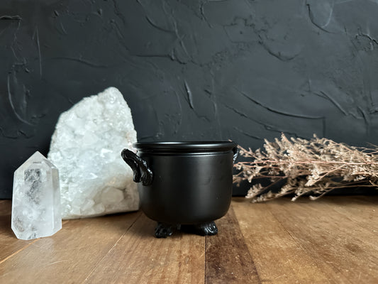 The Stone Maidens Metal Cauldron is an indispensable tool for any altar or ritual space. 