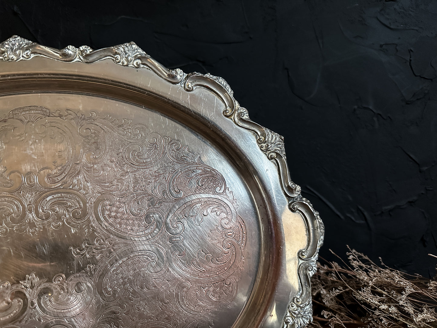 Large Vintage Ornate Tray